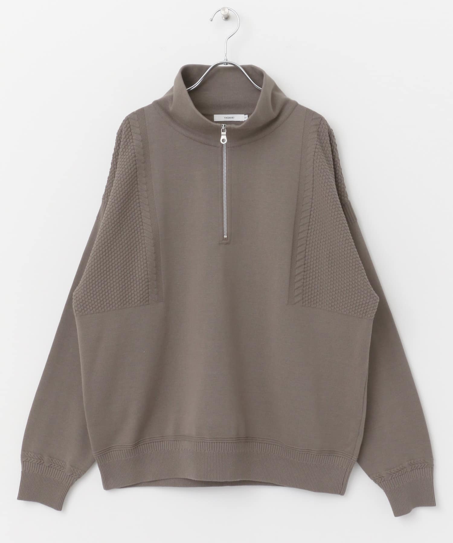 【新品タグ付き】nknit  half zip sweatshirt size①