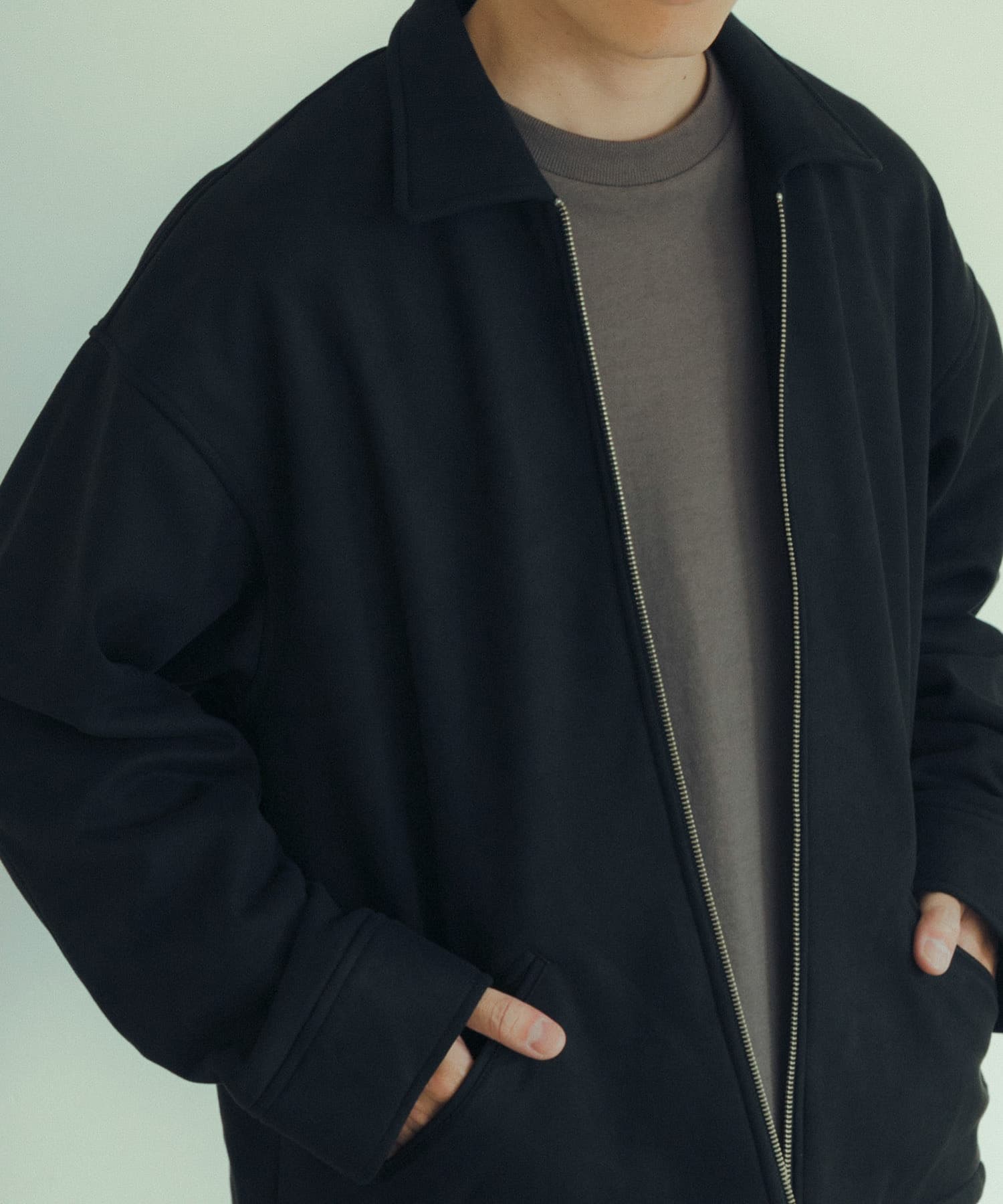 裏フリースフェイクスエードZIP UP ジャケット[IT37-17A029]｜URBAN
