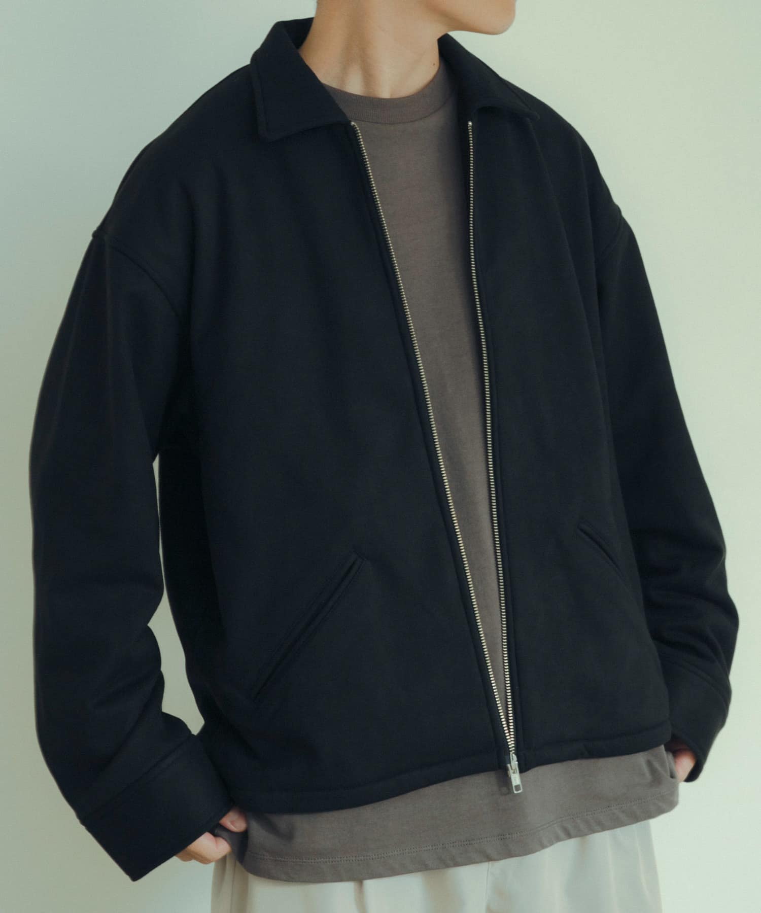 裏フリースフェイクスエードZIP UP ジャケット[IT37-17A029]｜URBAN