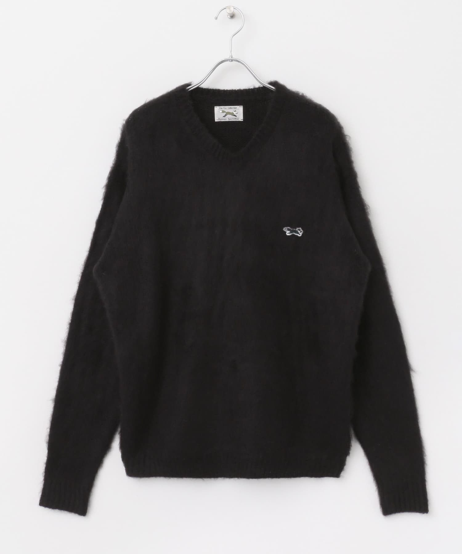 別注』PENNEYS×DOORS THE FOX モヘアタッチ Vネックニット[DR37