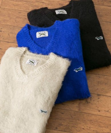 『別注』PENNEYS×DOORS　THE FOX モヘアタッチ Vネックニット