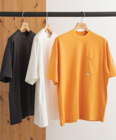 add fabrics ポケットクルーネック Tシャツ