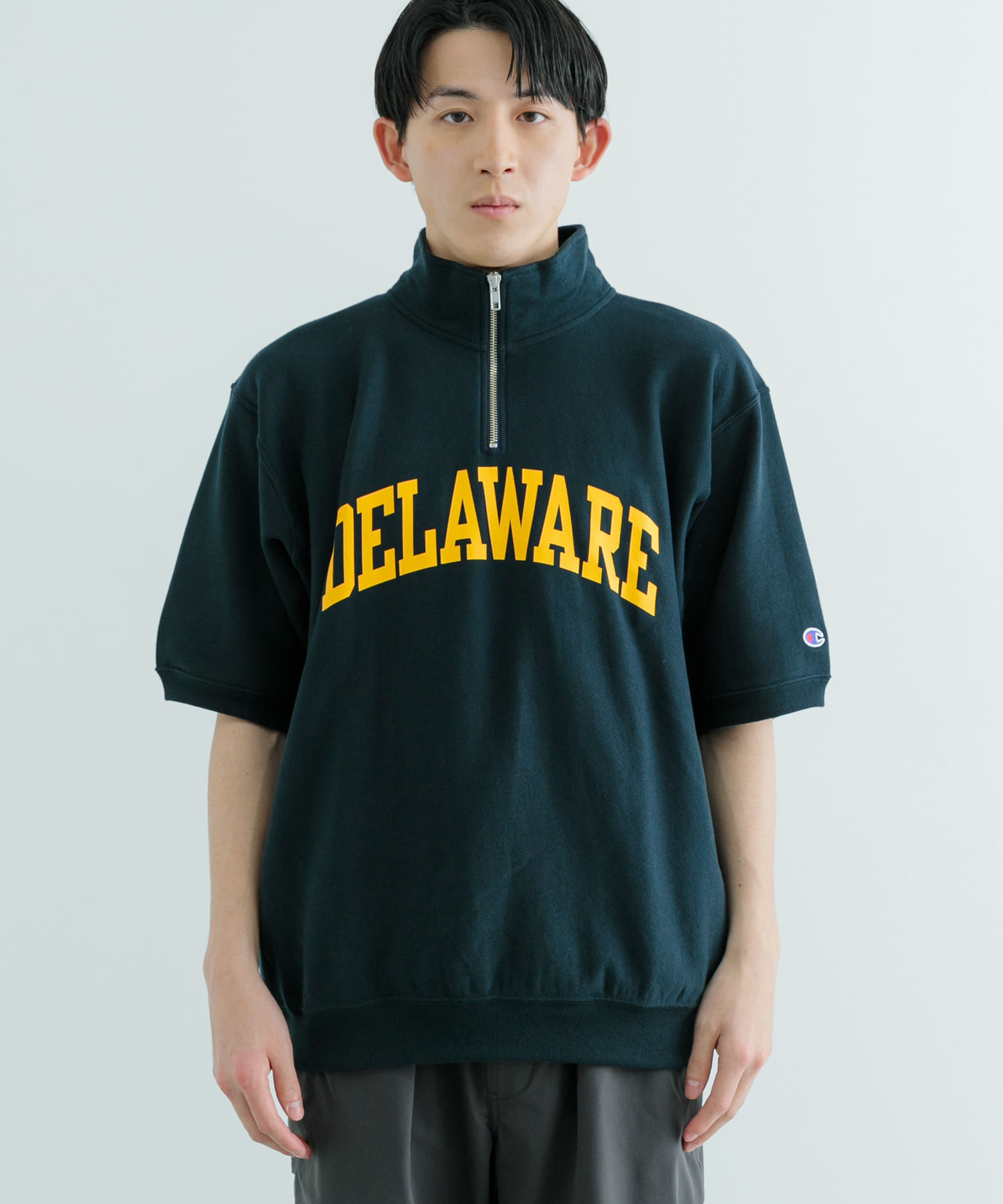 Champion RW Half Zip SS Sweat Z007[IT45-11C001]｜URBAN