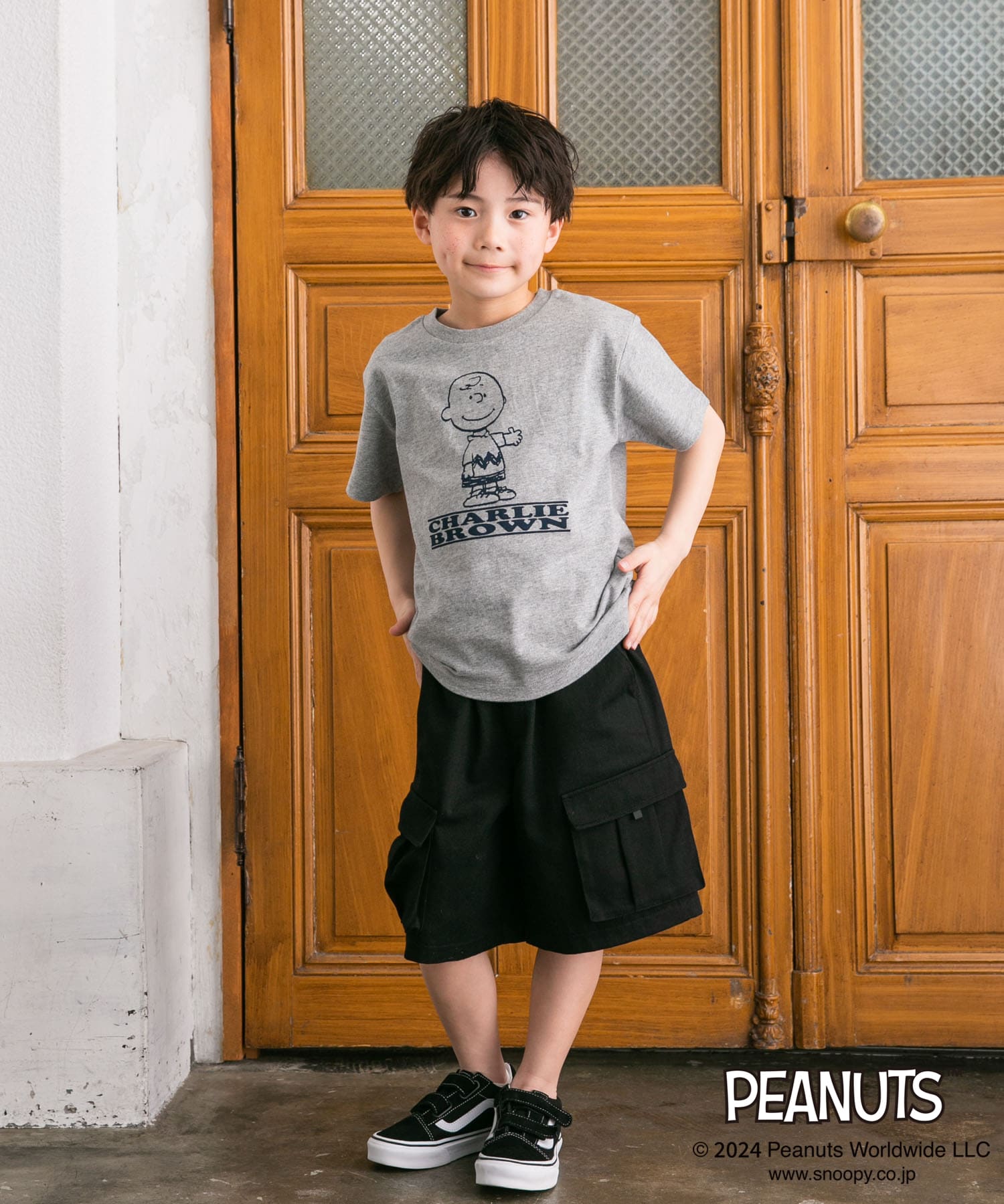 親子リンク』『別注』Sports Wear×DOORS PEANUTS Tシャツ(KIDS