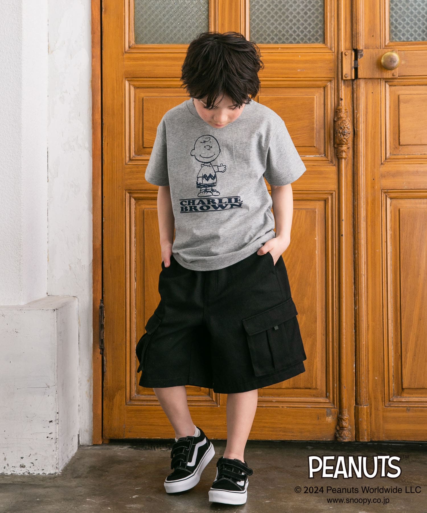 親子リンク』『別注』Sports Wear×DOORS PEANUTS Tシャツ(KIDS