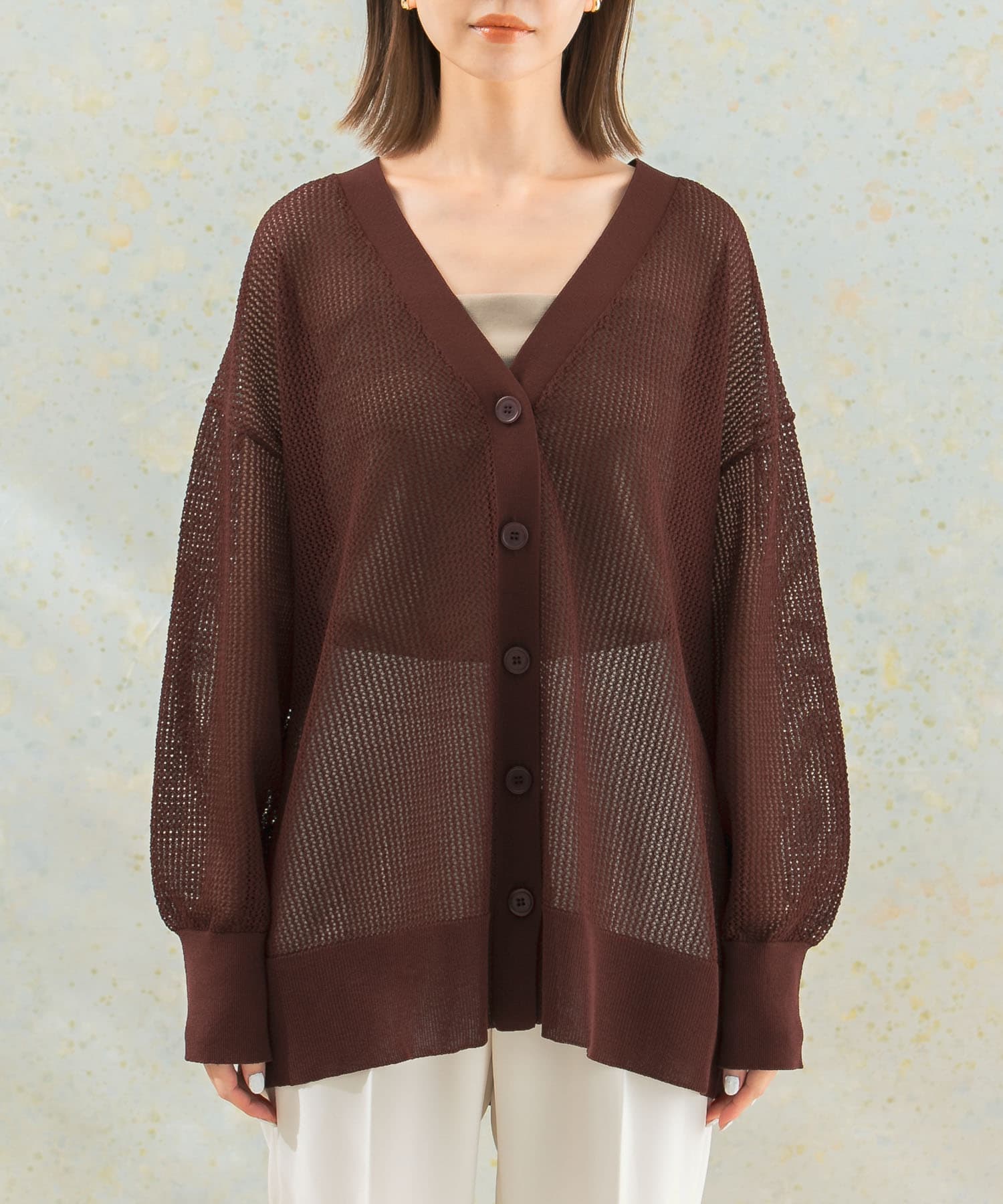 Zip付メッシュカーディガン｜ファッション通販のSTRIPE CLUB