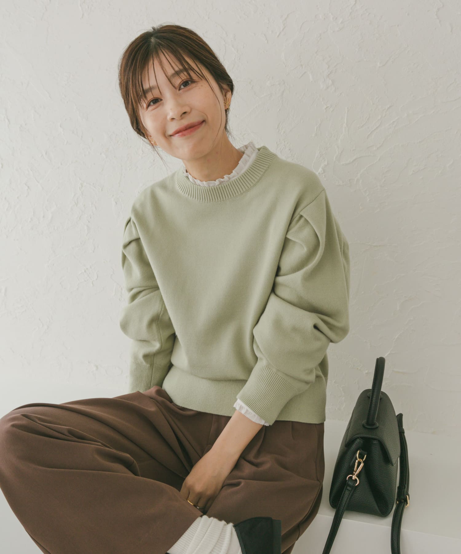 JOURNAL STANDARD ドロップショルダープルオーバー くすみグリーン