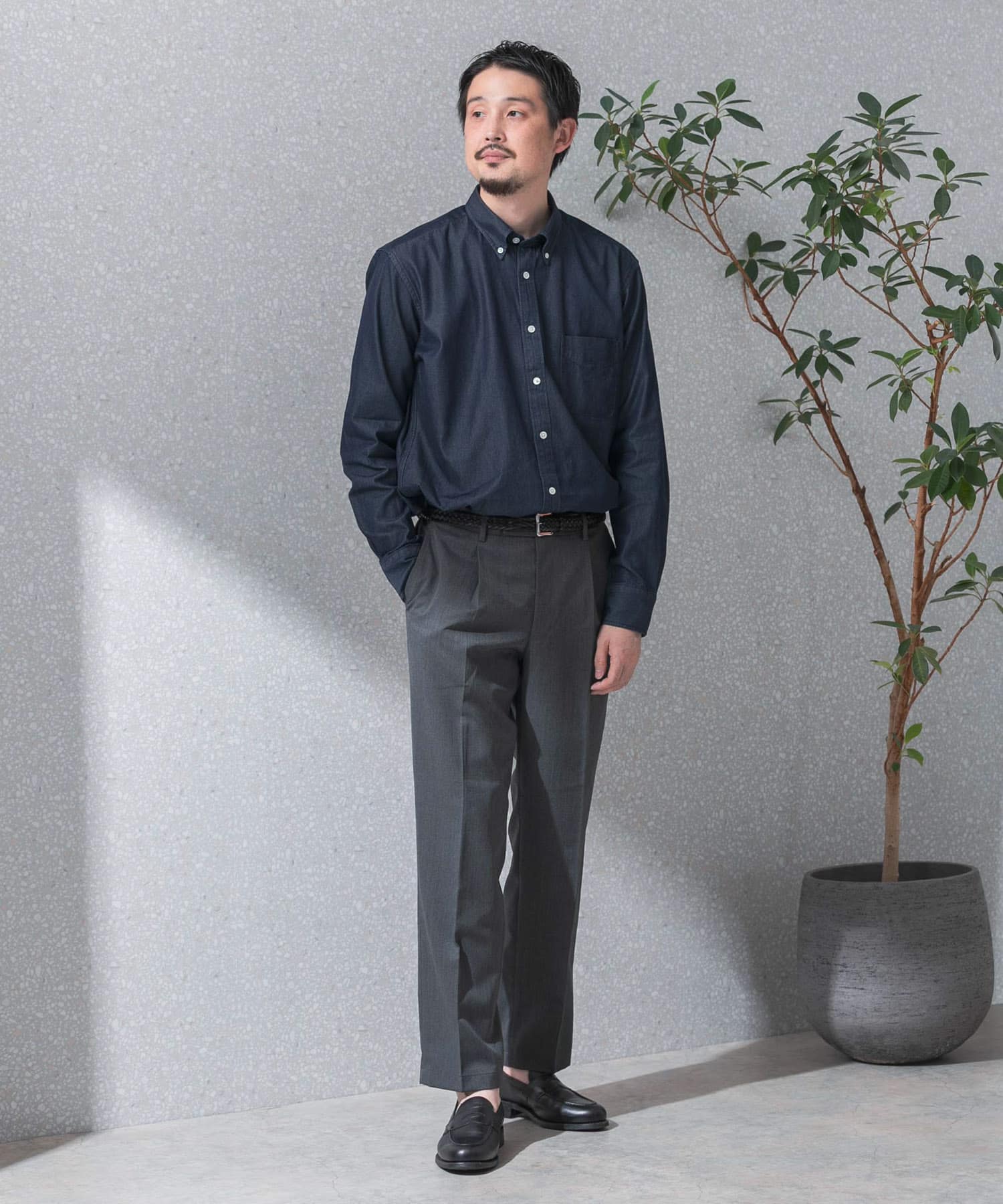 洗濯可/防シワ』LIFE STYLE TAILOR クリアツイルウォッシャブル