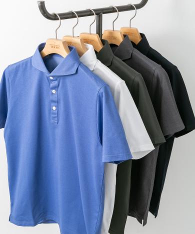 『吸水速乾』LIFE STYLE TAILOR　カッタウェイ半袖プルオーバー
