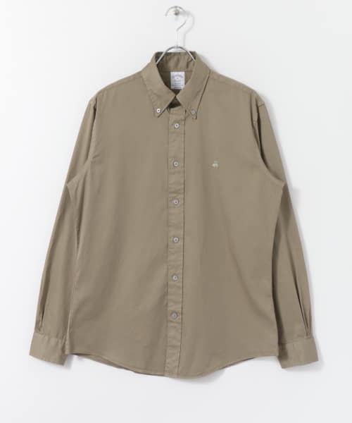 Regent Fit Garment Dye Twill Sport Shirt 100135469-UM96: Covert Green Regent Fit Garment Dye Twill Sport Shirt 100135469-UM96: Covert Green