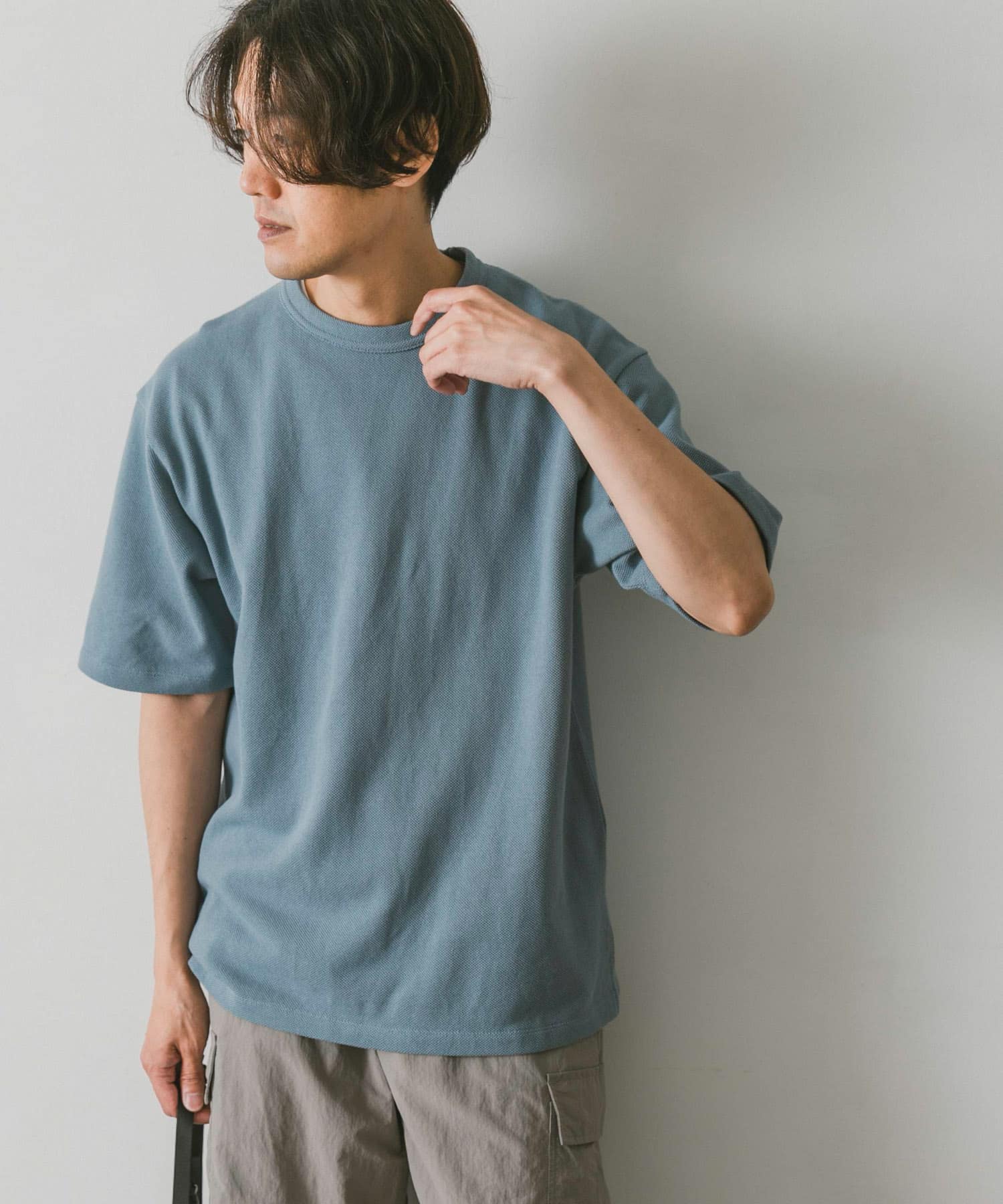 XLサイズ/WEB限定』ライト鹿の子ショートスリーブTシャツ[DR25-11X540 