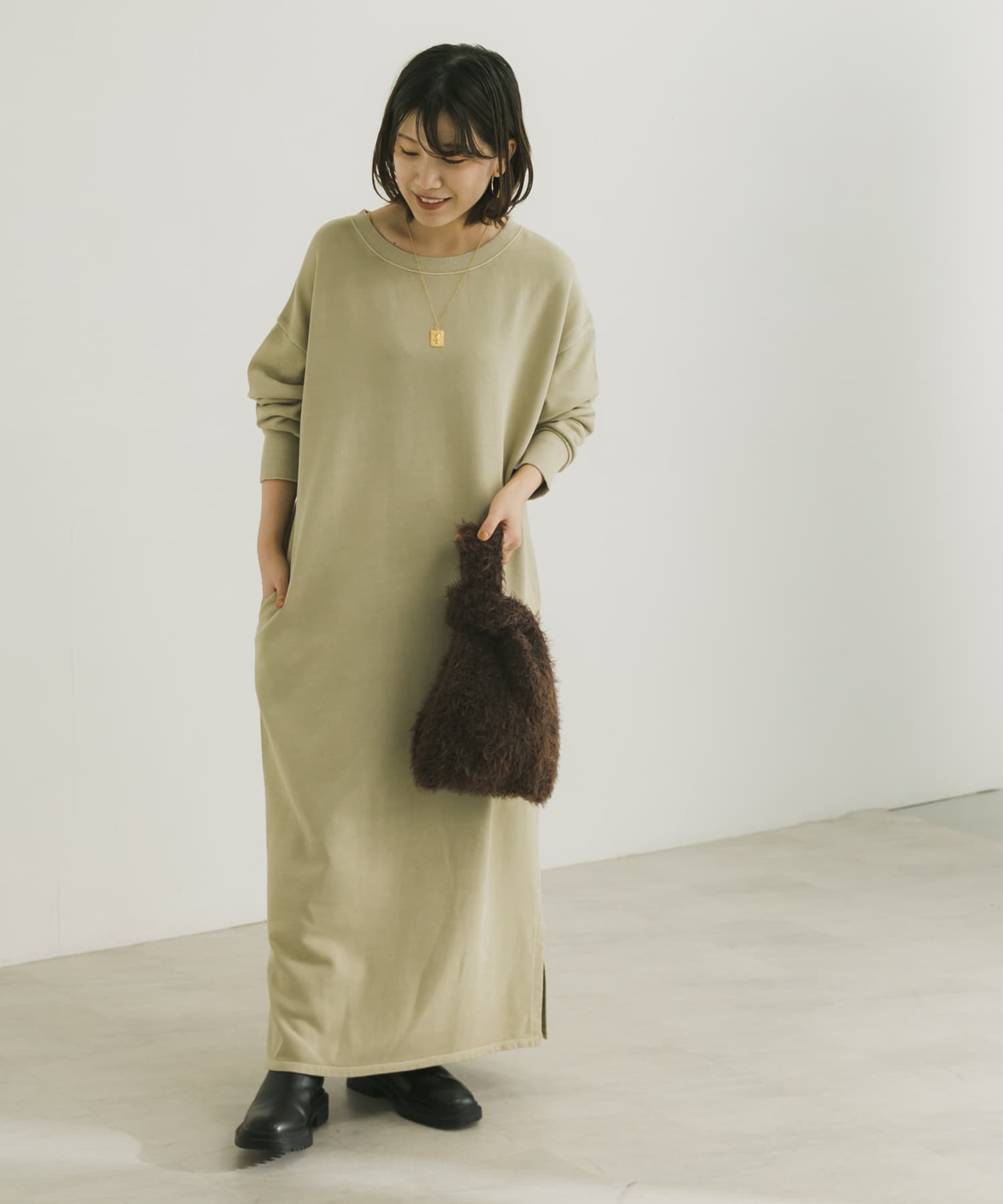 製品染め裏毛ロングワンピース[UR26-26O004]｜URBAN RESEARCH公式 