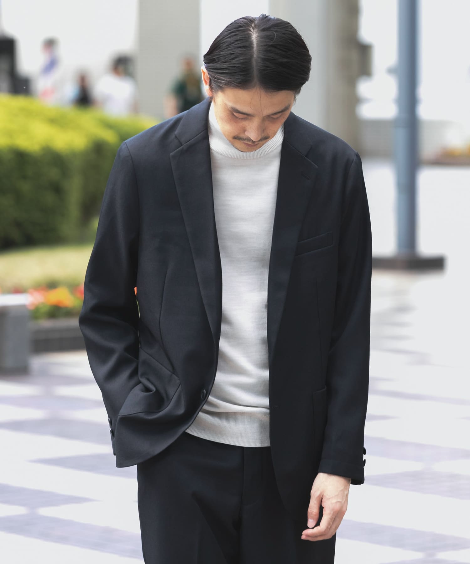 LIFE STYLE TAILOR ウールライクツイルジャケット[DT27-18L501]｜URBAN