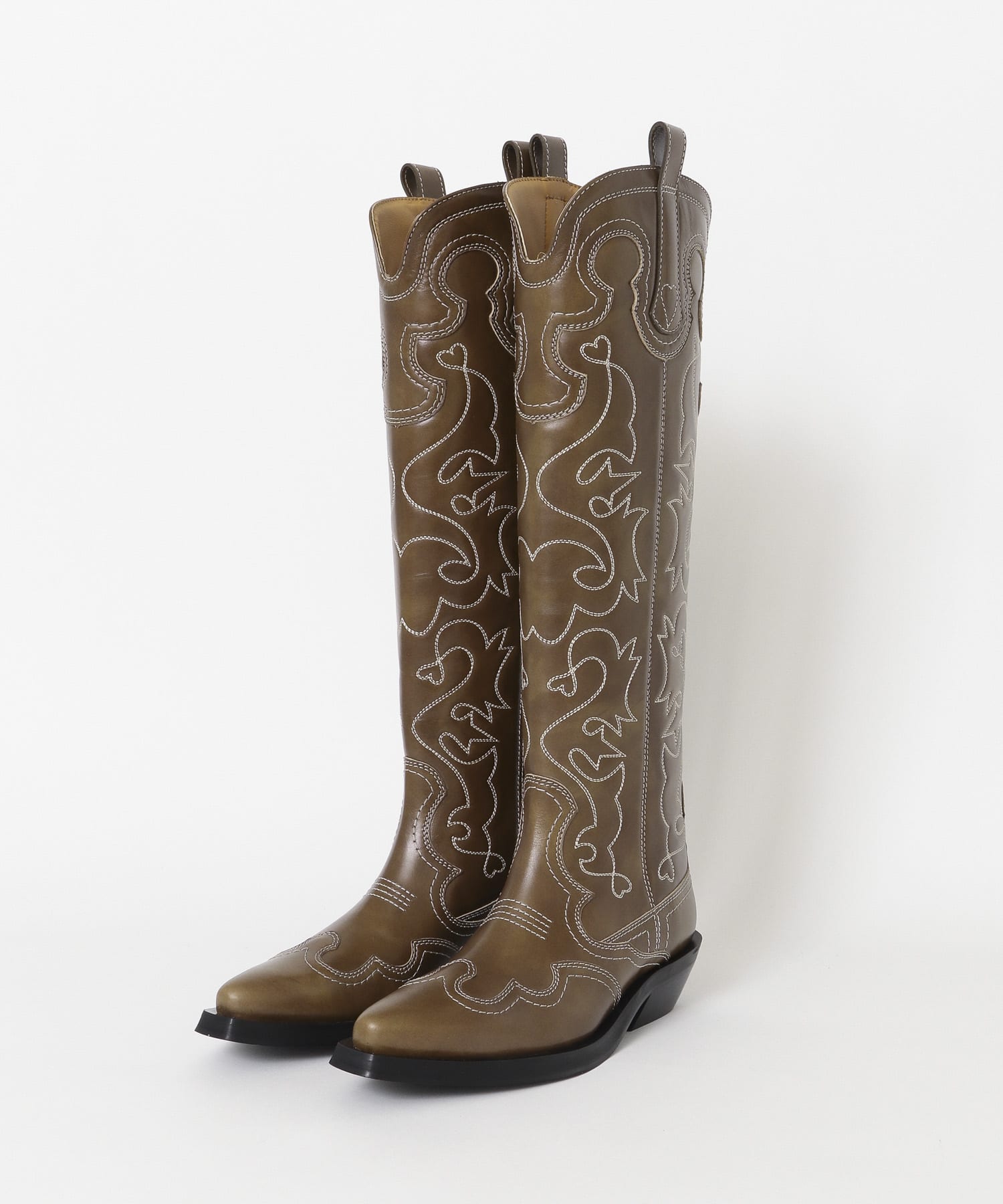 GANNI Embroidered Western Boot[S1859-UL27]｜URBAN RESEARCH公式