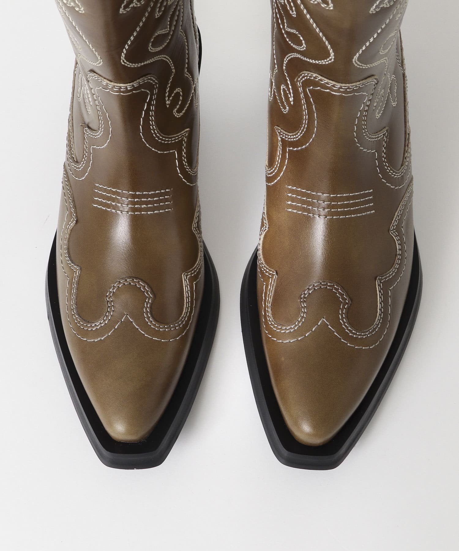 GANNI Embroidered Western Boot[S1859-UL27]｜URBAN RESEARCH