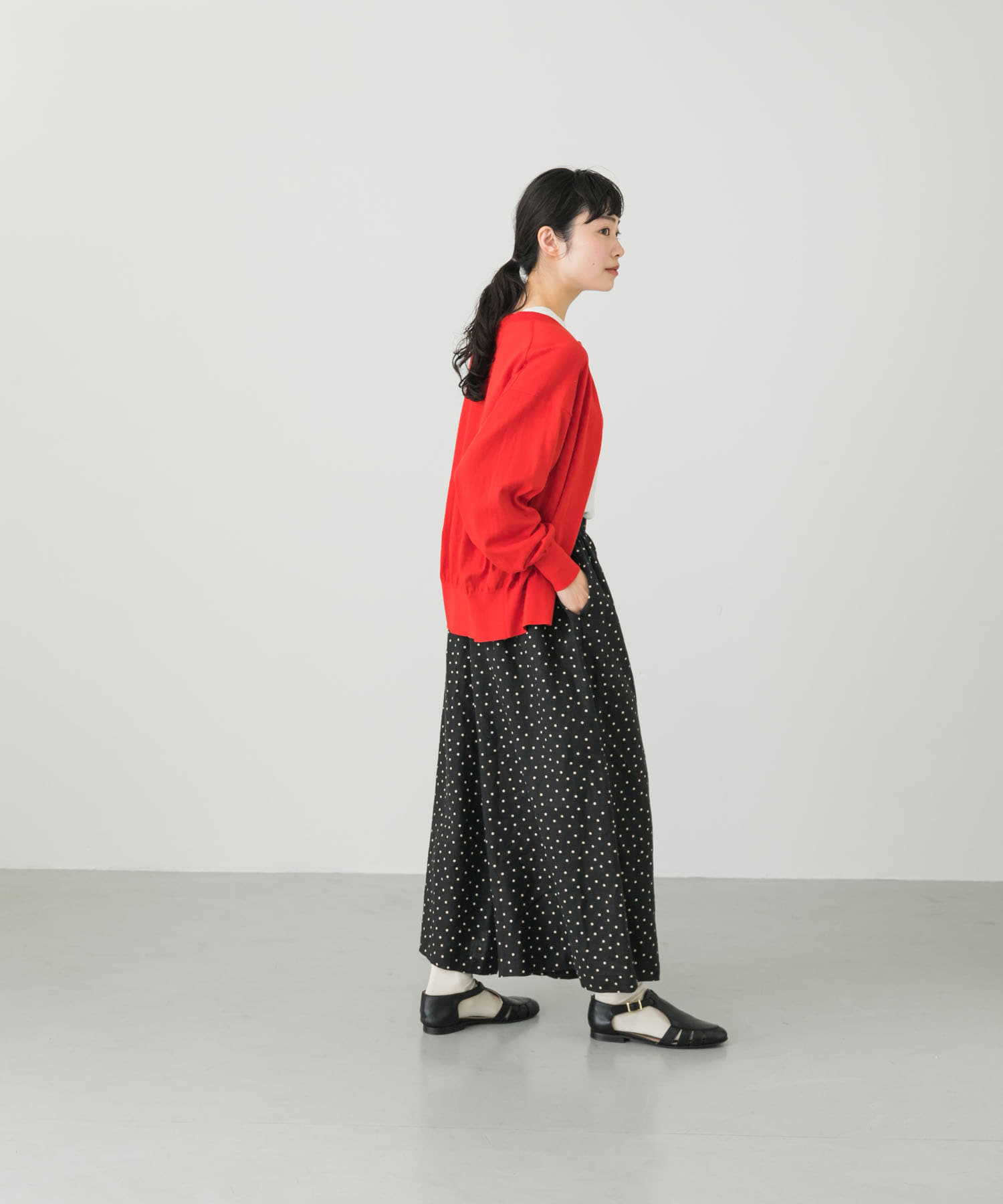 コットンシルククルーネックカーディガン[GA34-22M005]｜URBAN
