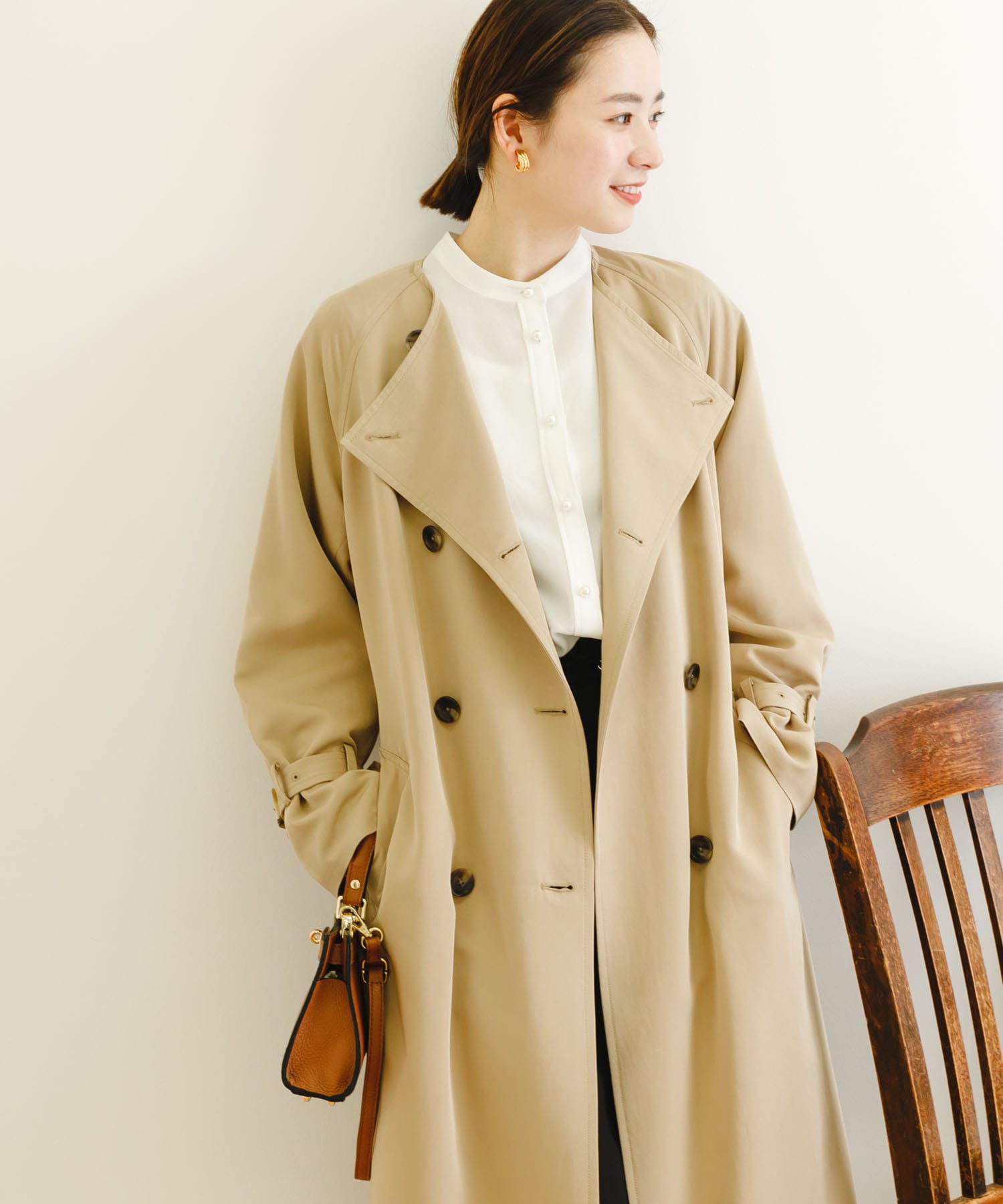 ノーカラーロングトレンチコート[UR34-27F002]｜URBAN RESEARCH公式