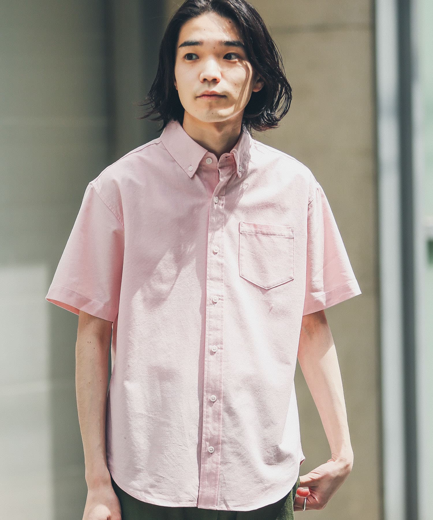WEB/一部店舗限定』『XLサイズあり』『抗菌』オックスボタンダウン半袖