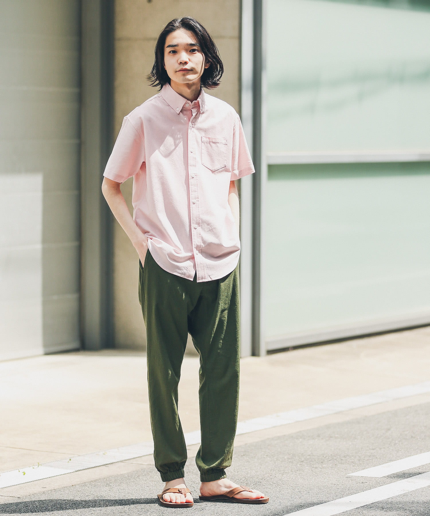 WEB/一部店舗限定』『XLサイズあり』『抗菌』オックスボタンダウン半袖