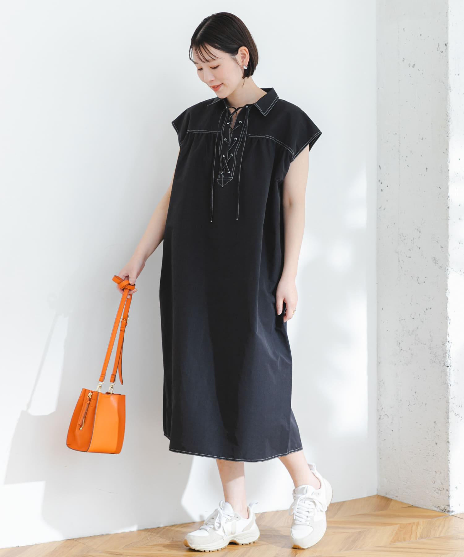 ELY LACEUP A-LINE ONEPIECE[WOM231001-RL34]｜URBAN RESEARCH公式