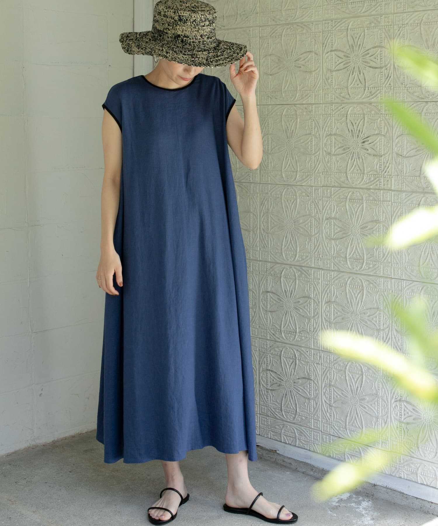 リネンレーヨンバイカラーワンピース[DR35-26T107]｜URBAN RESEARCH 
