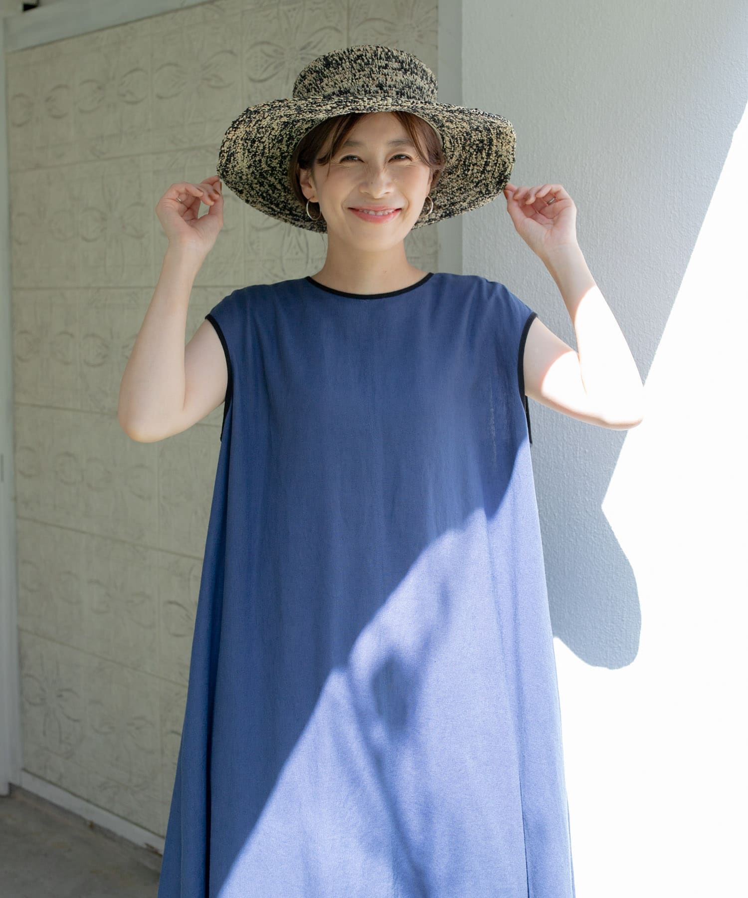 リネンレーヨンバイカラーワンピース[DR35-26T107]｜URBAN RESEARCH 