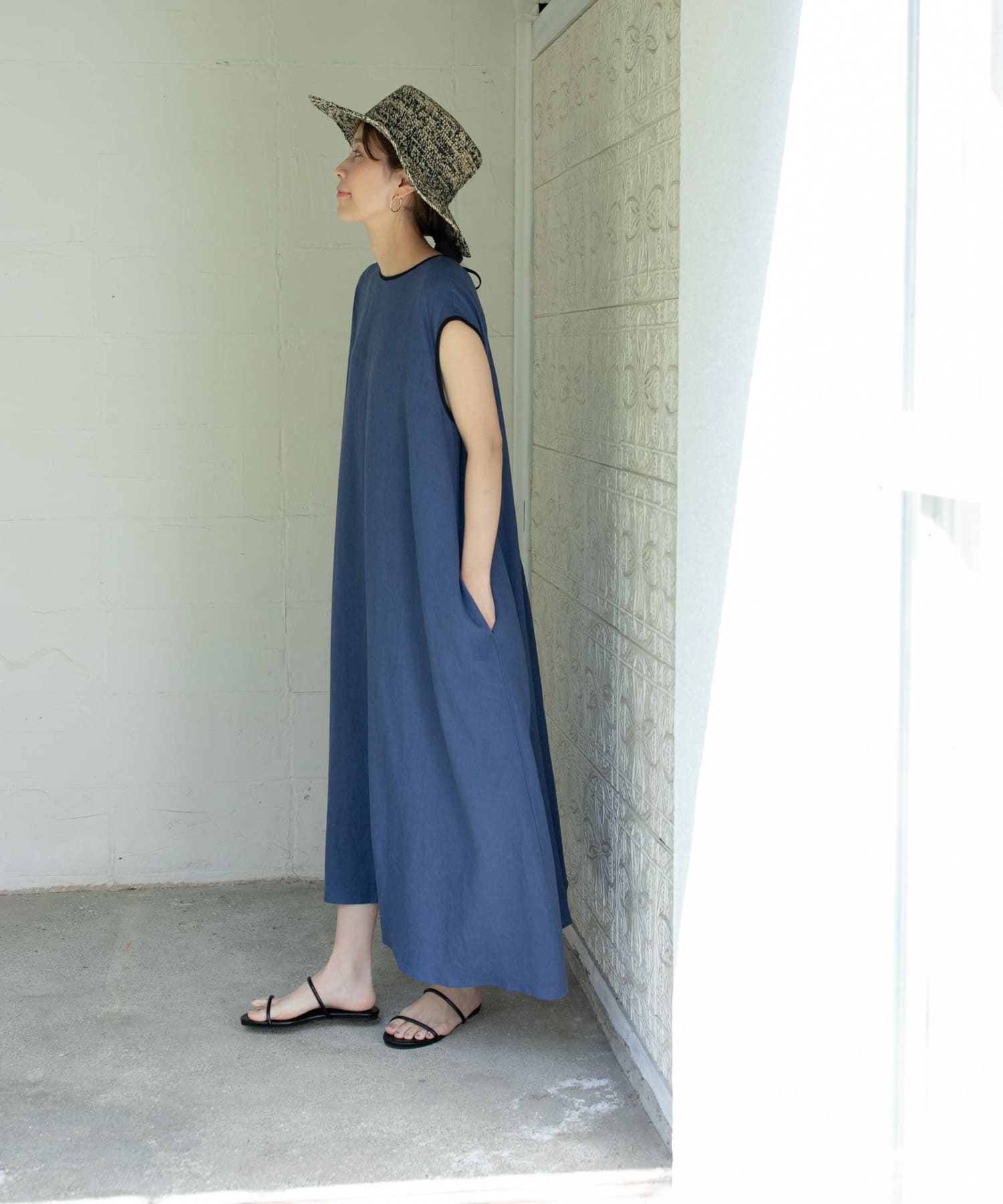 リネンレーヨンバイカラーワンピース[DR35-26T107]｜URBAN RESEARCH 