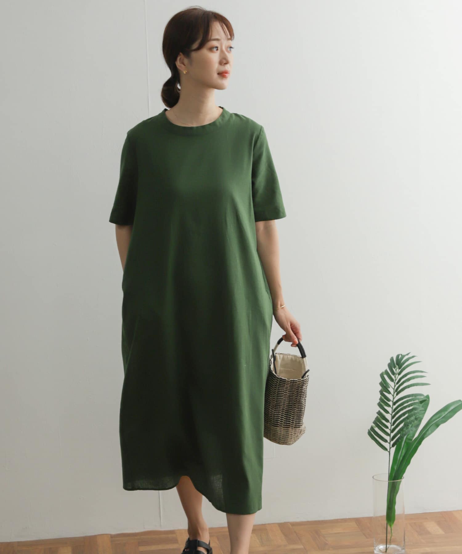 リネンコットンバックリボンワンピース[DR35-26E108]｜URBAN RESEARCH