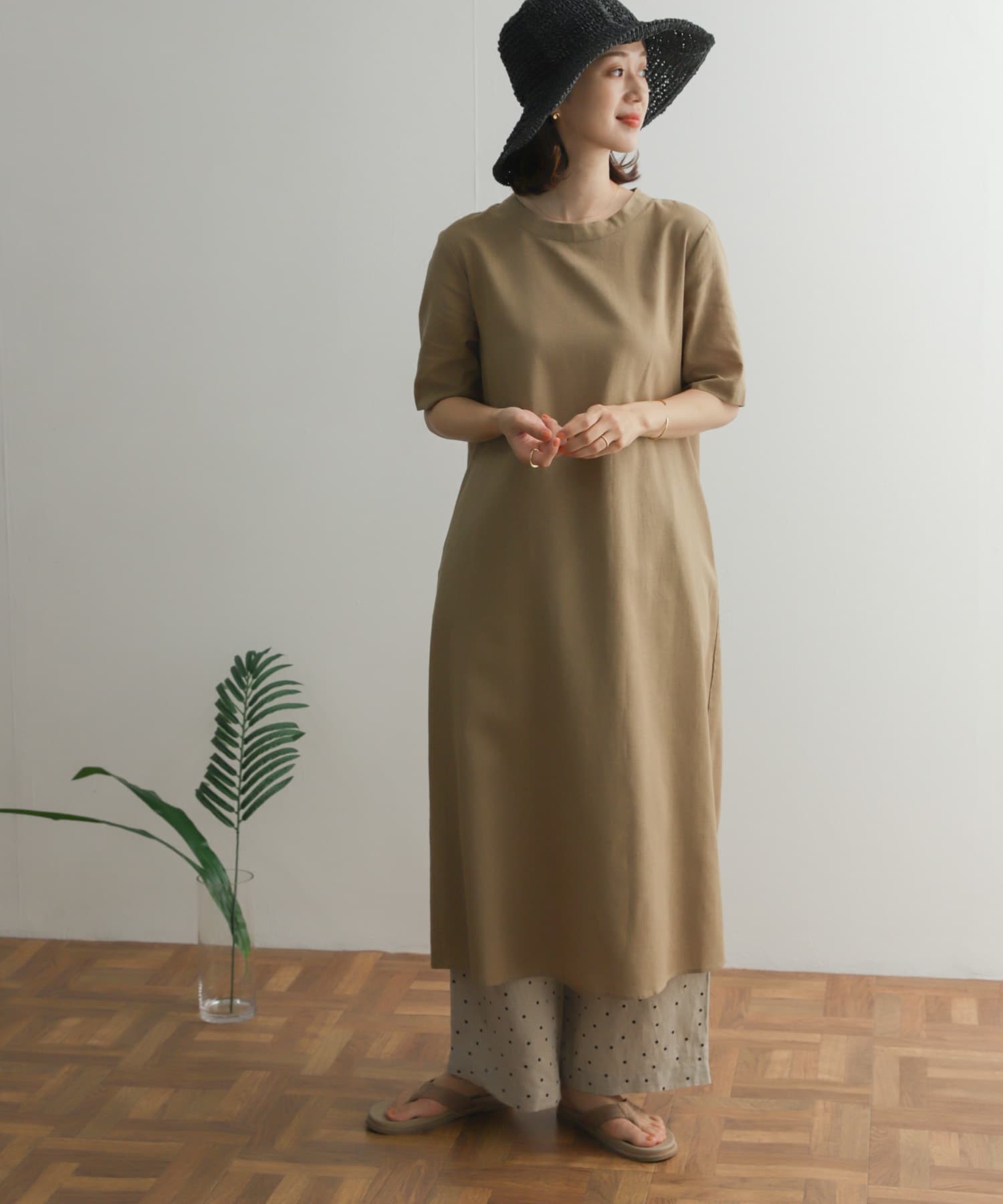 リネンコットンバックリボンワンピース[DR35-26E108]｜URBAN RESEARCH