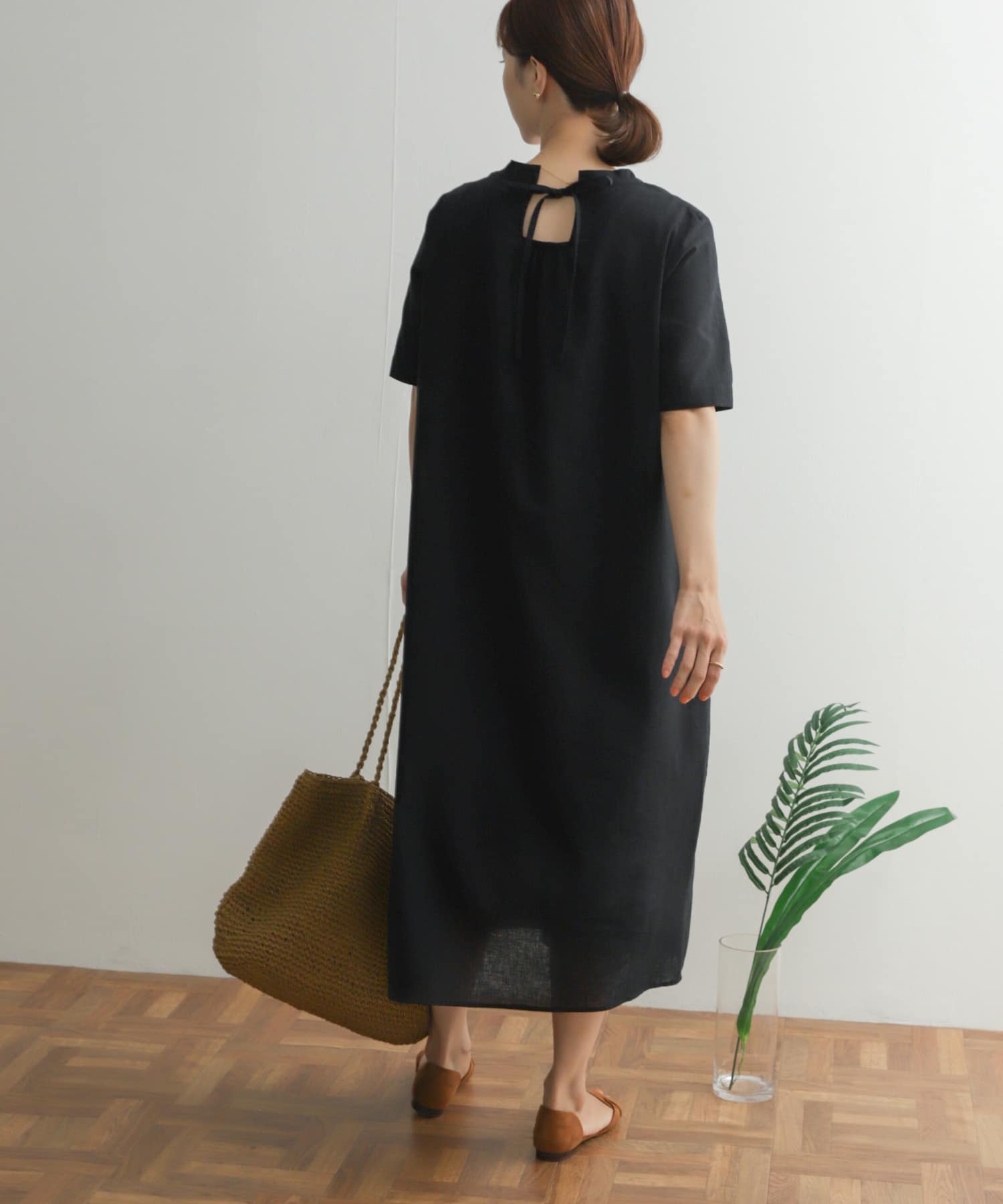 リネンコットンバックリボンワンピース[DR35-26E108]｜URBAN RESEARCH