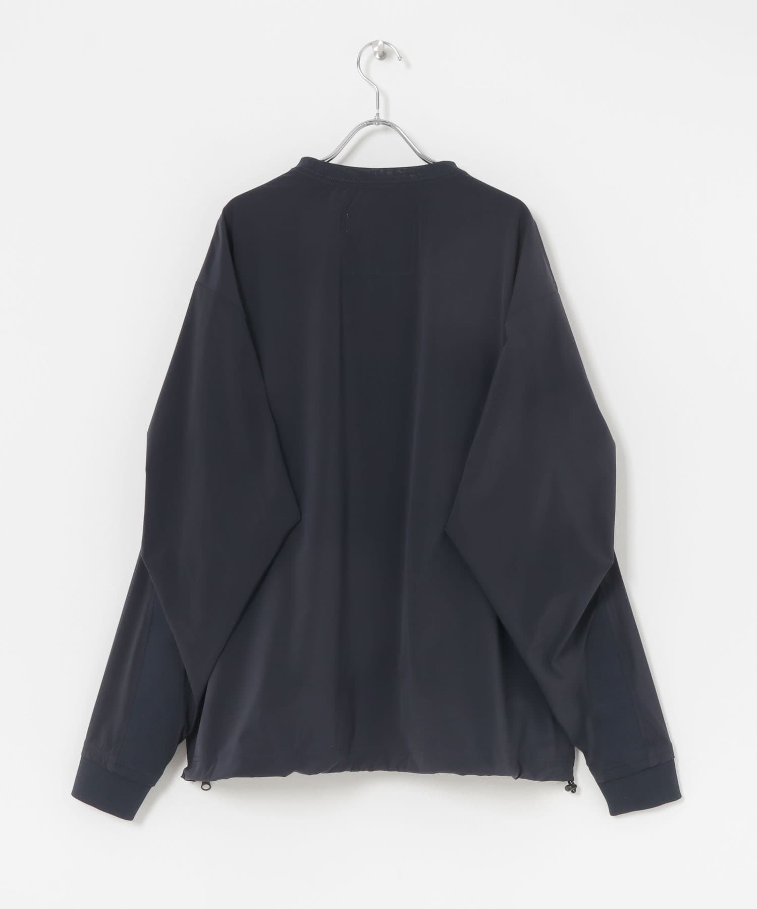 トップス untrace basic box stretch smock UNTRACE) BOX STRETCH SMOCK L/S | apt335nyc