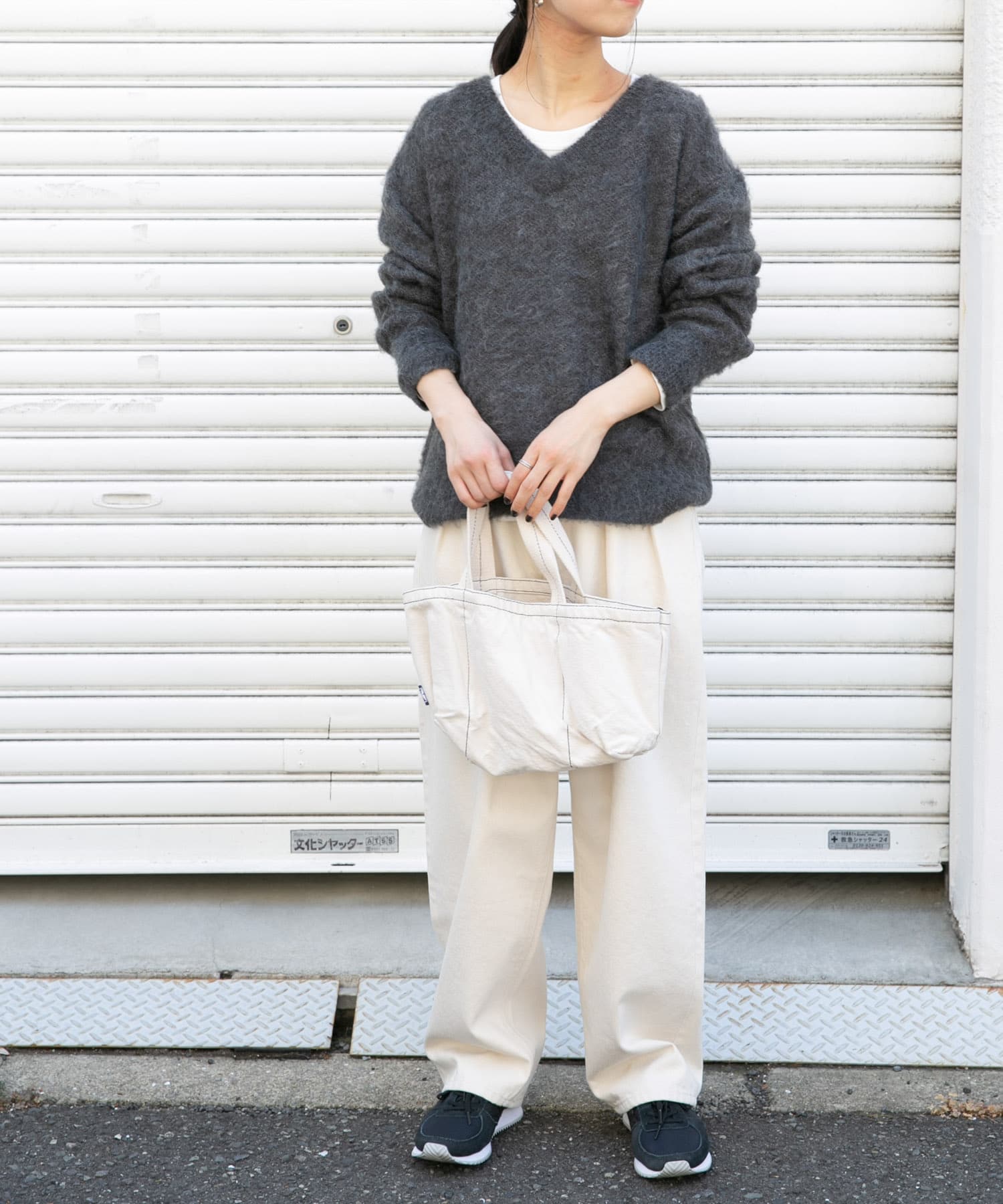 FORK&SPOON モヘアニットVネックプルオーバー[DF37-22V012]｜URBAN