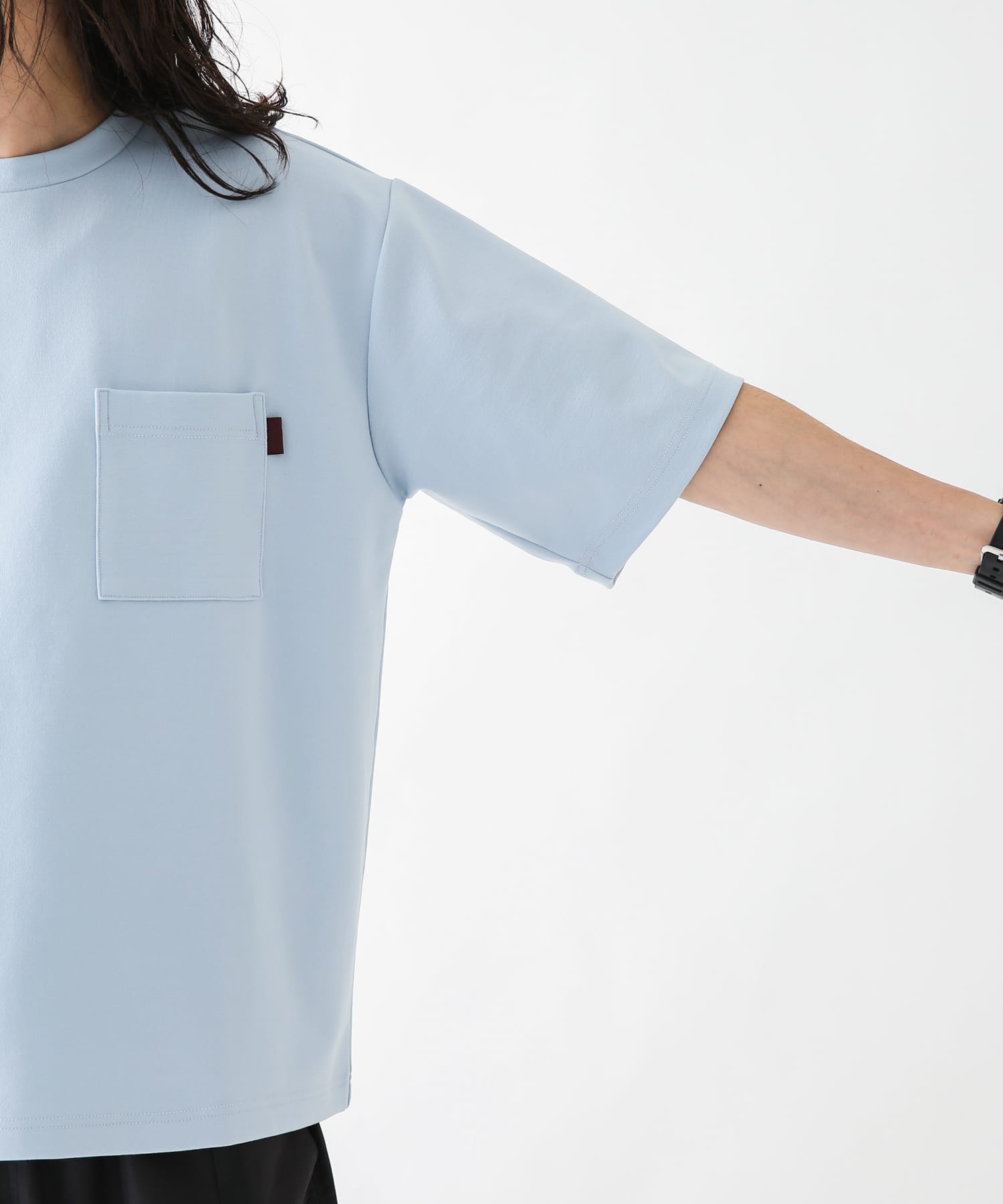 XLサイズ/WEB限定』ポンチポケットクルーネックTシャツ[LA35-11S007 
