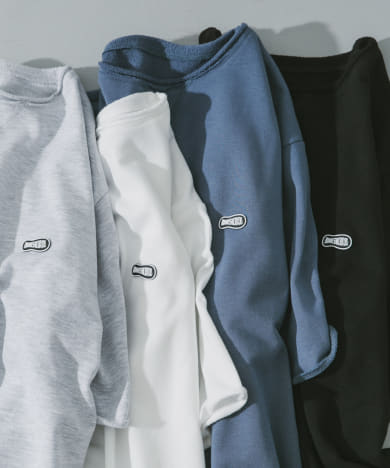 『吸水速乾』ミニ裏毛ラバーネームショートスリーブTシャツ