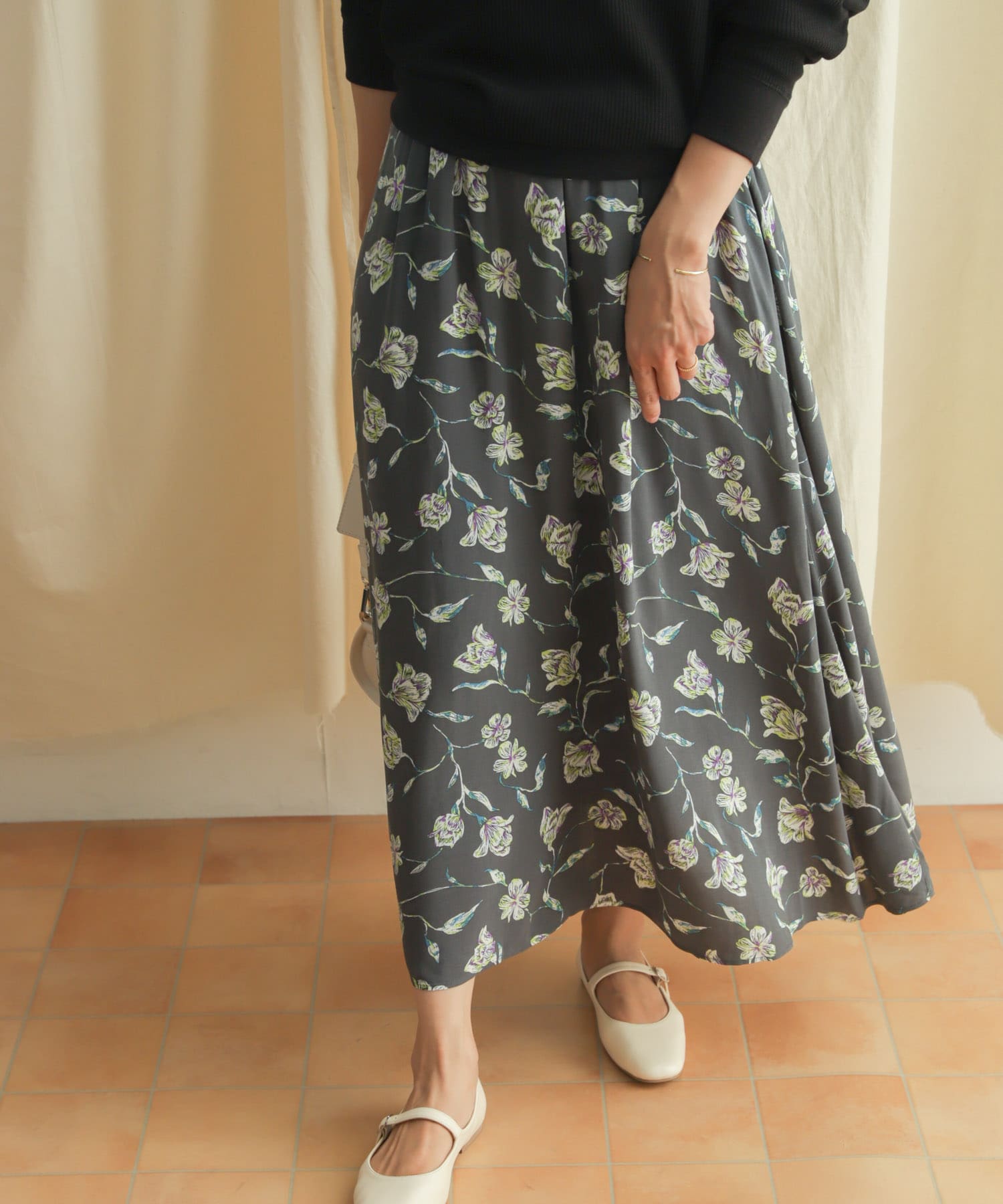 レーヨン花柄スカート[DR36-25E101]｜URBAN RESEARCH公式ファッション通販