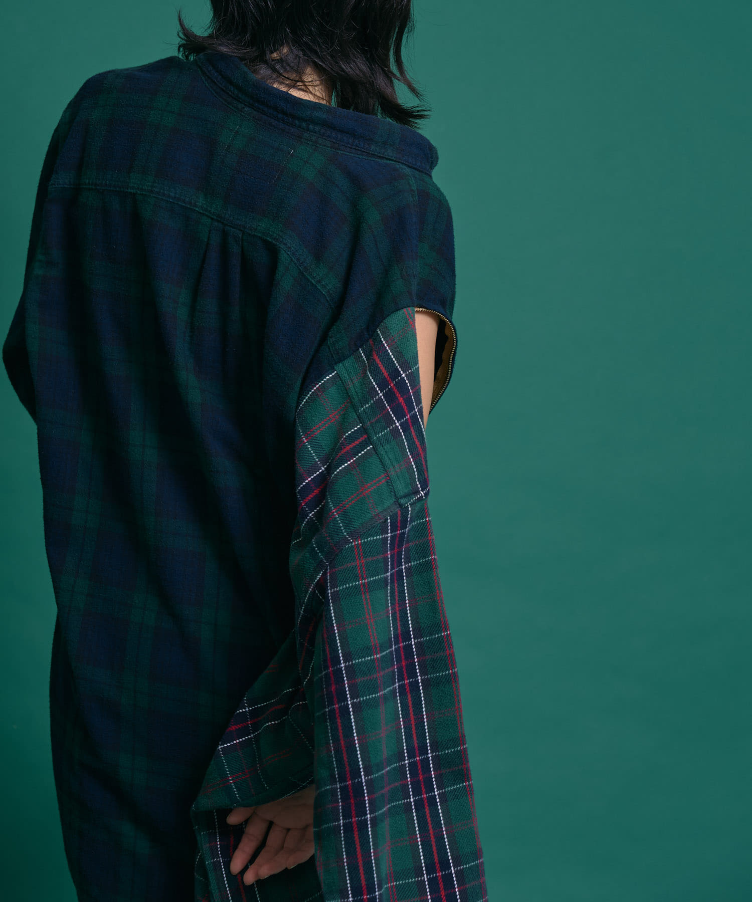 77circa zip asymmetry nel shirts[77-cm23aw06-T37]｜URBAN RESEARCH 