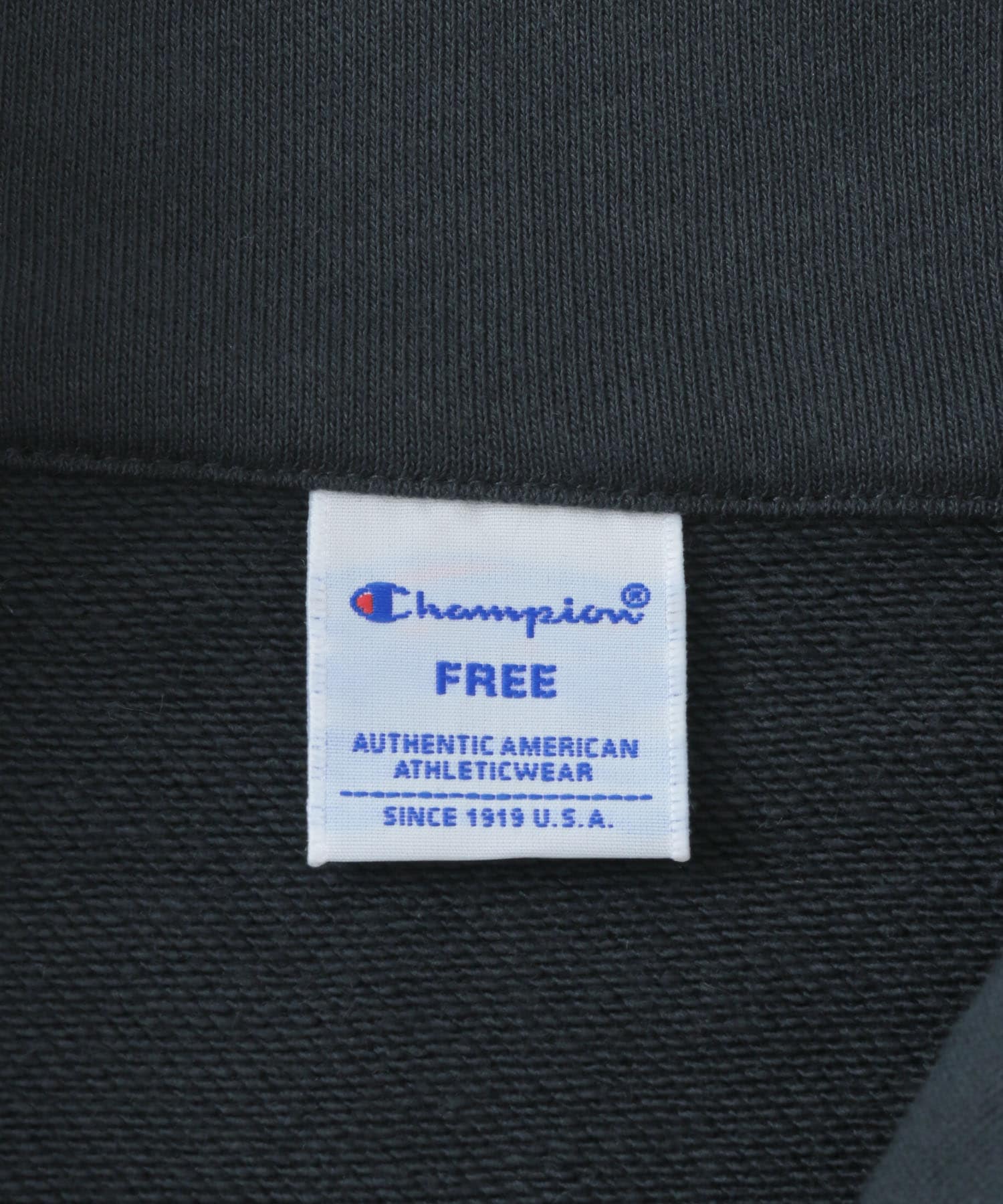 別注』Champion×SENSE OF PLACE ハーフジップトップ[AW44-21S001