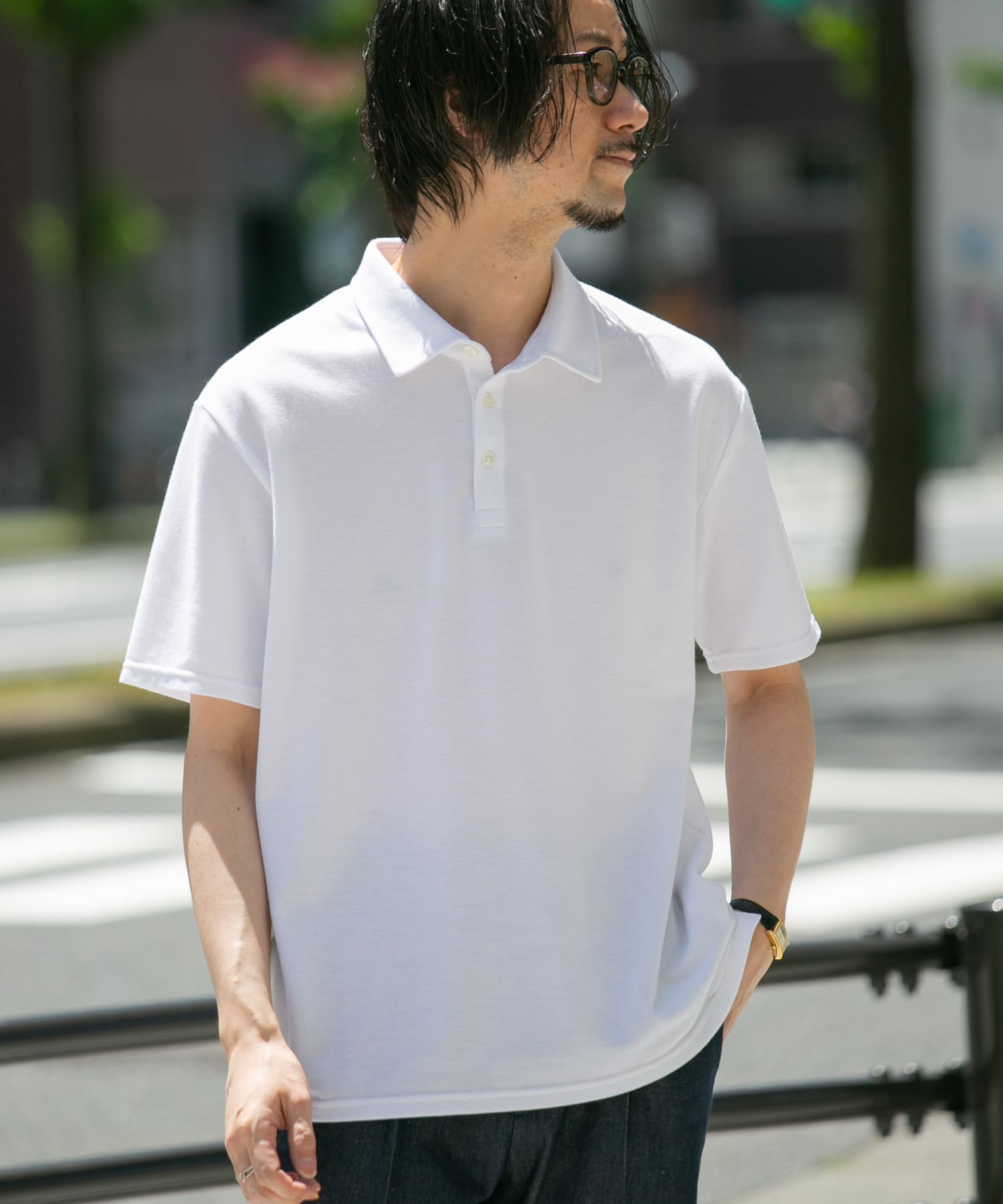 f.c.r.b ポロシャツ L ホワイト メンズ