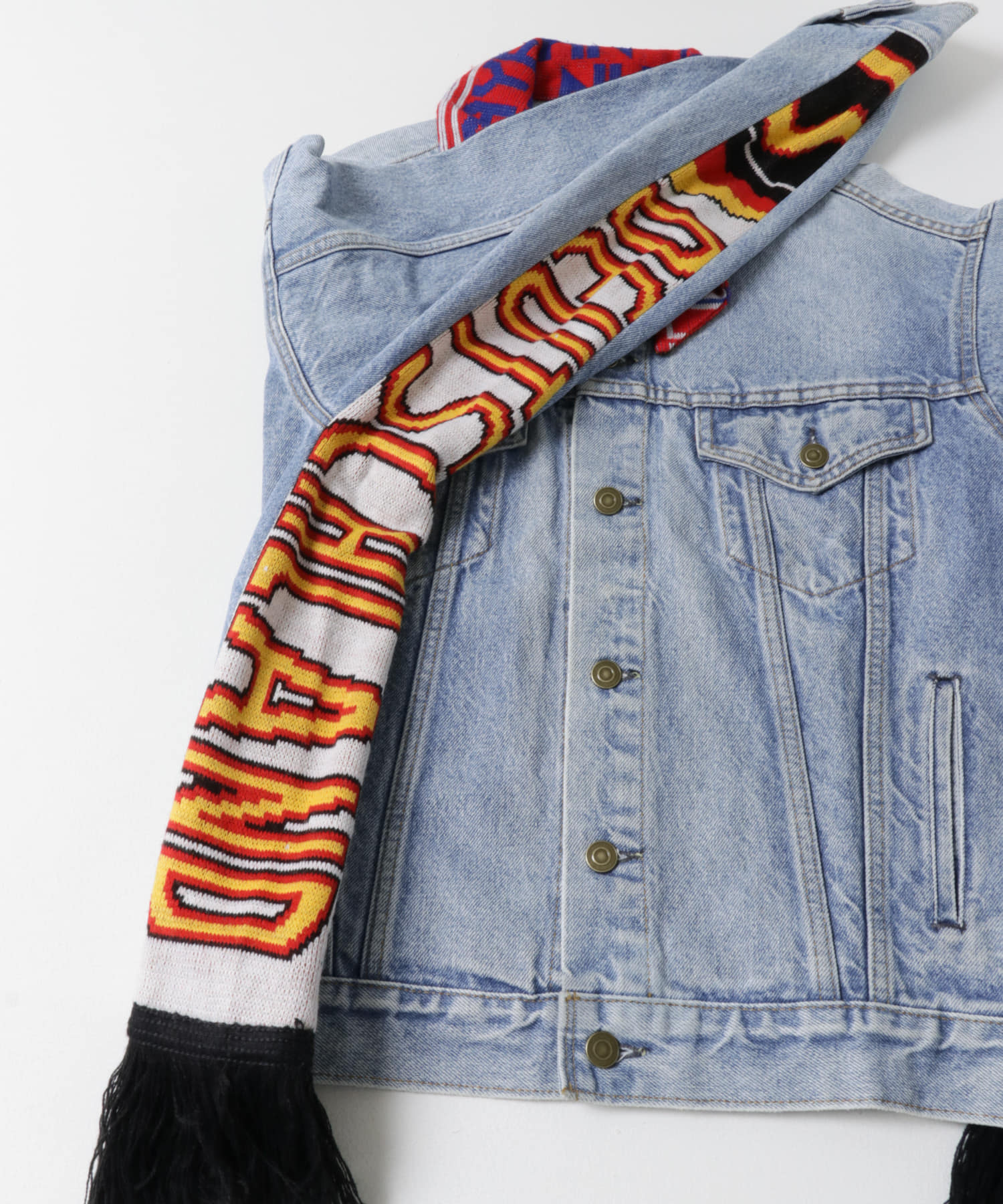 77circa sport muffler denim jacket[cc24aw-52-T47]｜URBAN