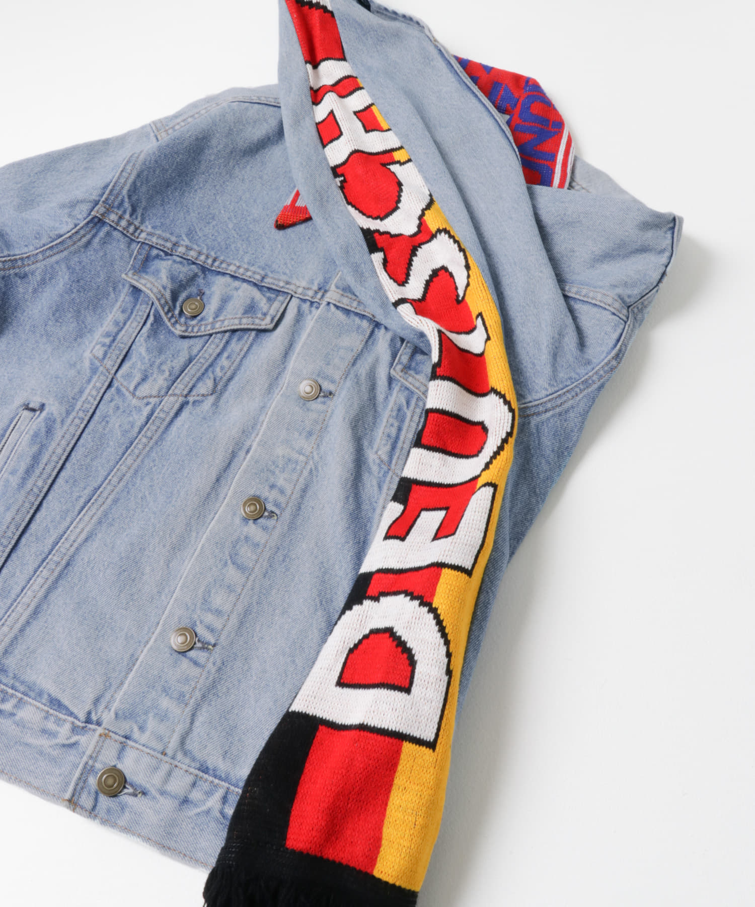 77circa sport muffler denim jacket[cc24aw-52-T47]｜URBAN