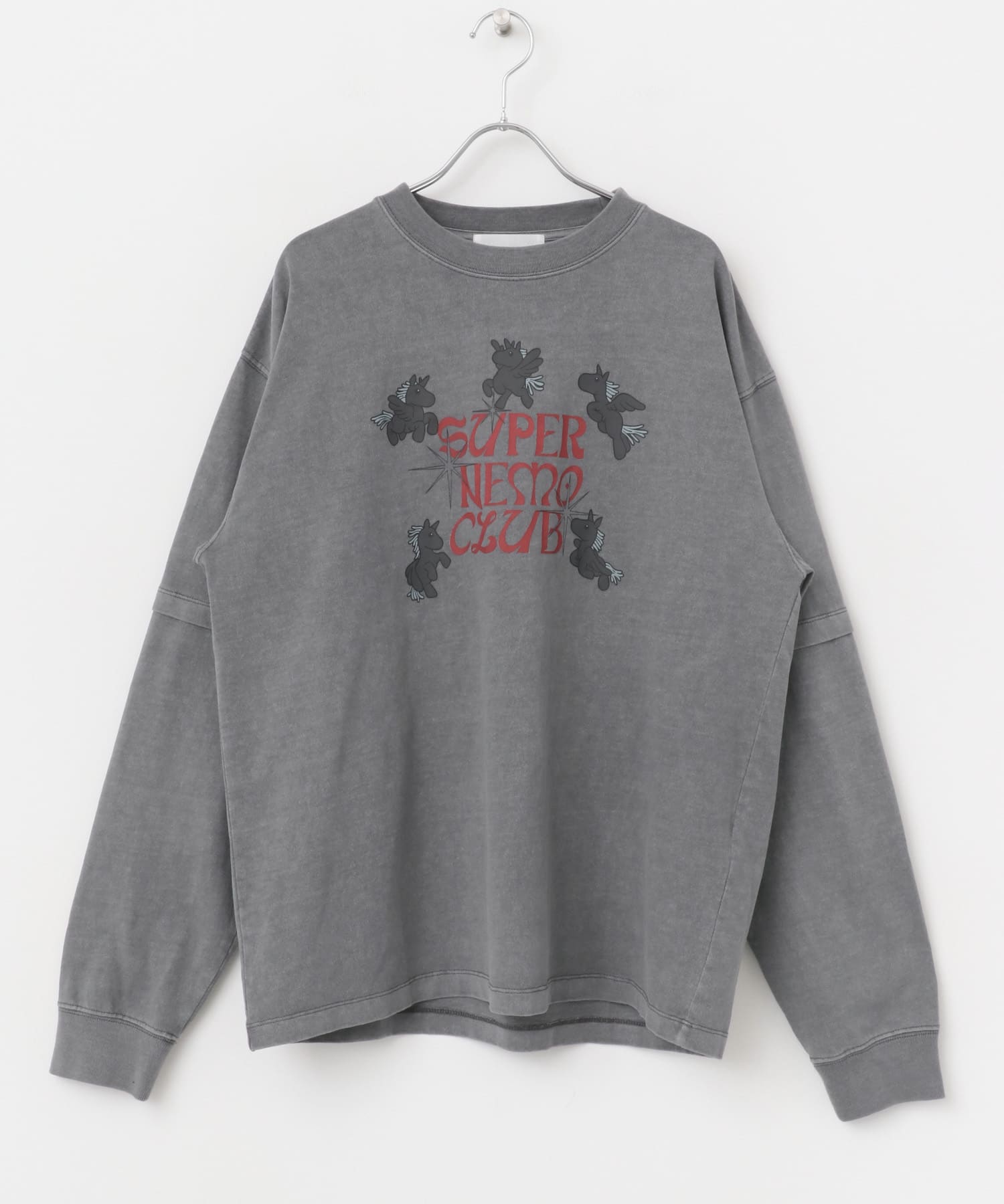 別注』SHUHEI KOKI×SENSE OF PLACE フェイクレイヤードTシャツ
