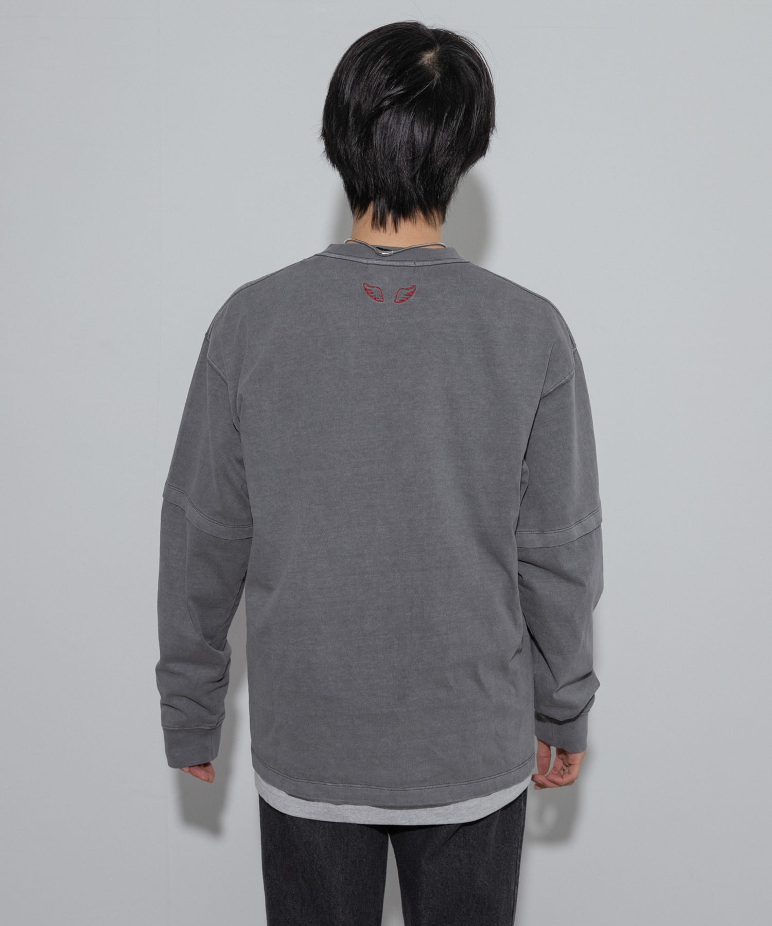 別注』SHUHEI KOKI×SENSE OF PLACE フェイクレイヤードTシャツ