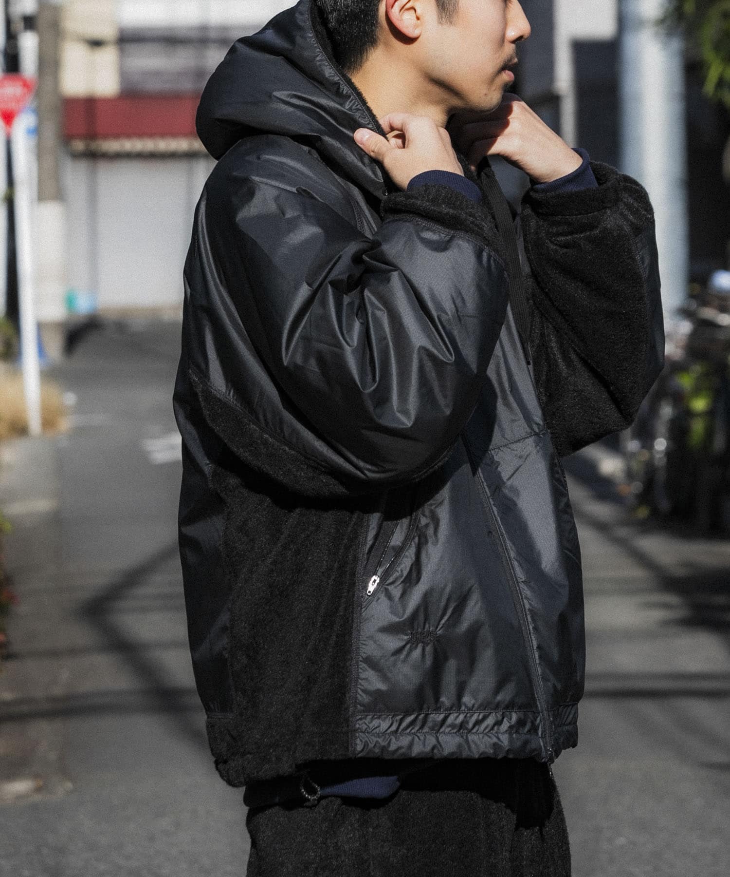 別注』BROOXON×URBS U.P.S. AIRLITE WARM SWEAT HOODIE