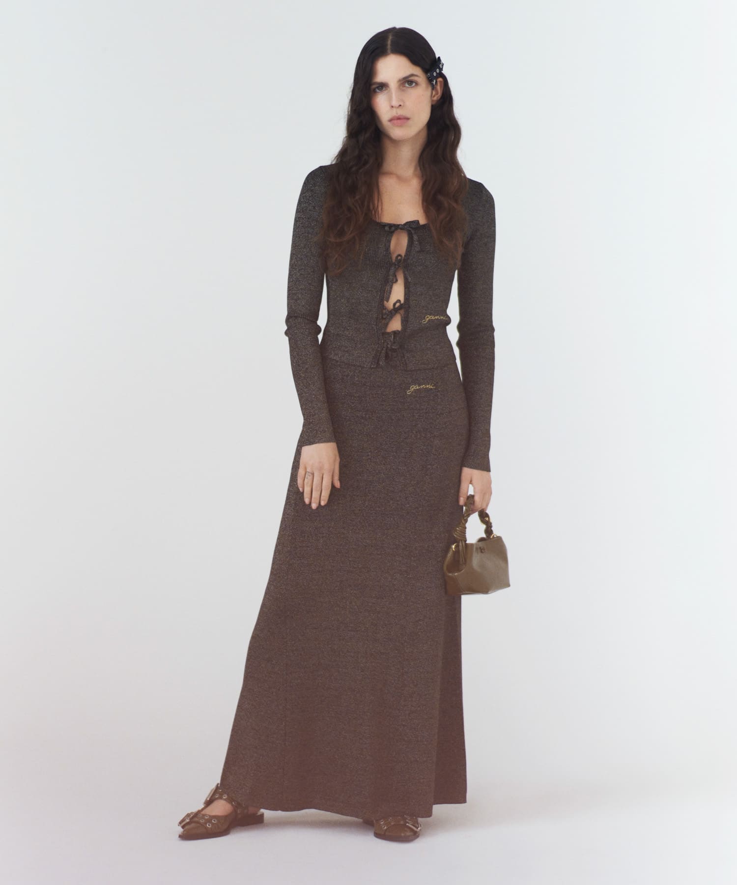 GANNI Light Sparkle Rib Blouse[UWA4-K2358]｜URBAN RESEARCH