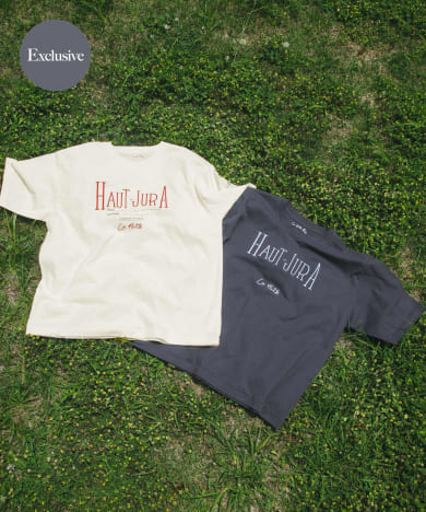 『別注』La Hutte×EKAL　刺繍デザインTシャツ