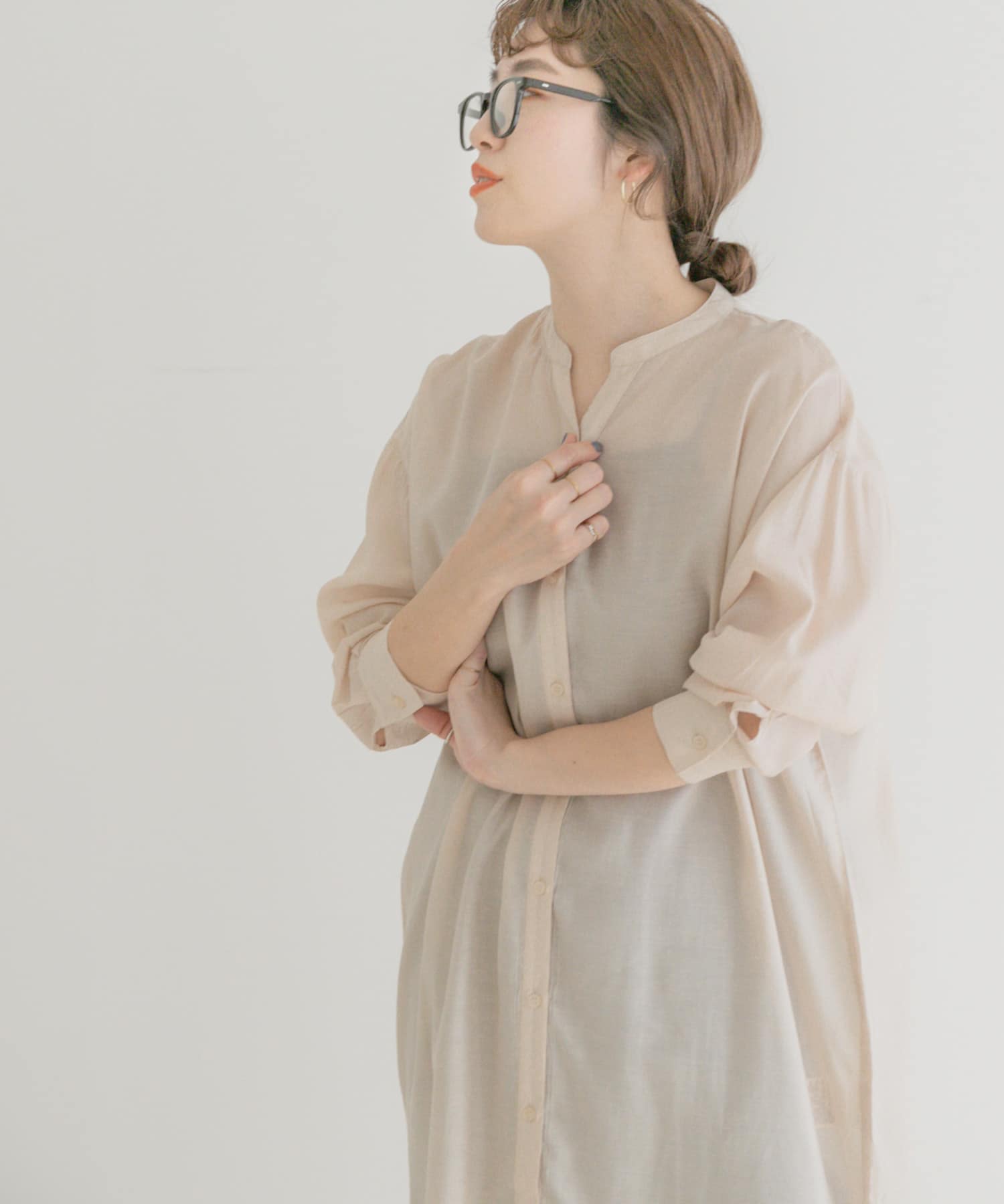 ノーカラーロングシャツワンピース[IT24-26B002]｜URBAN RESEARCH公式 