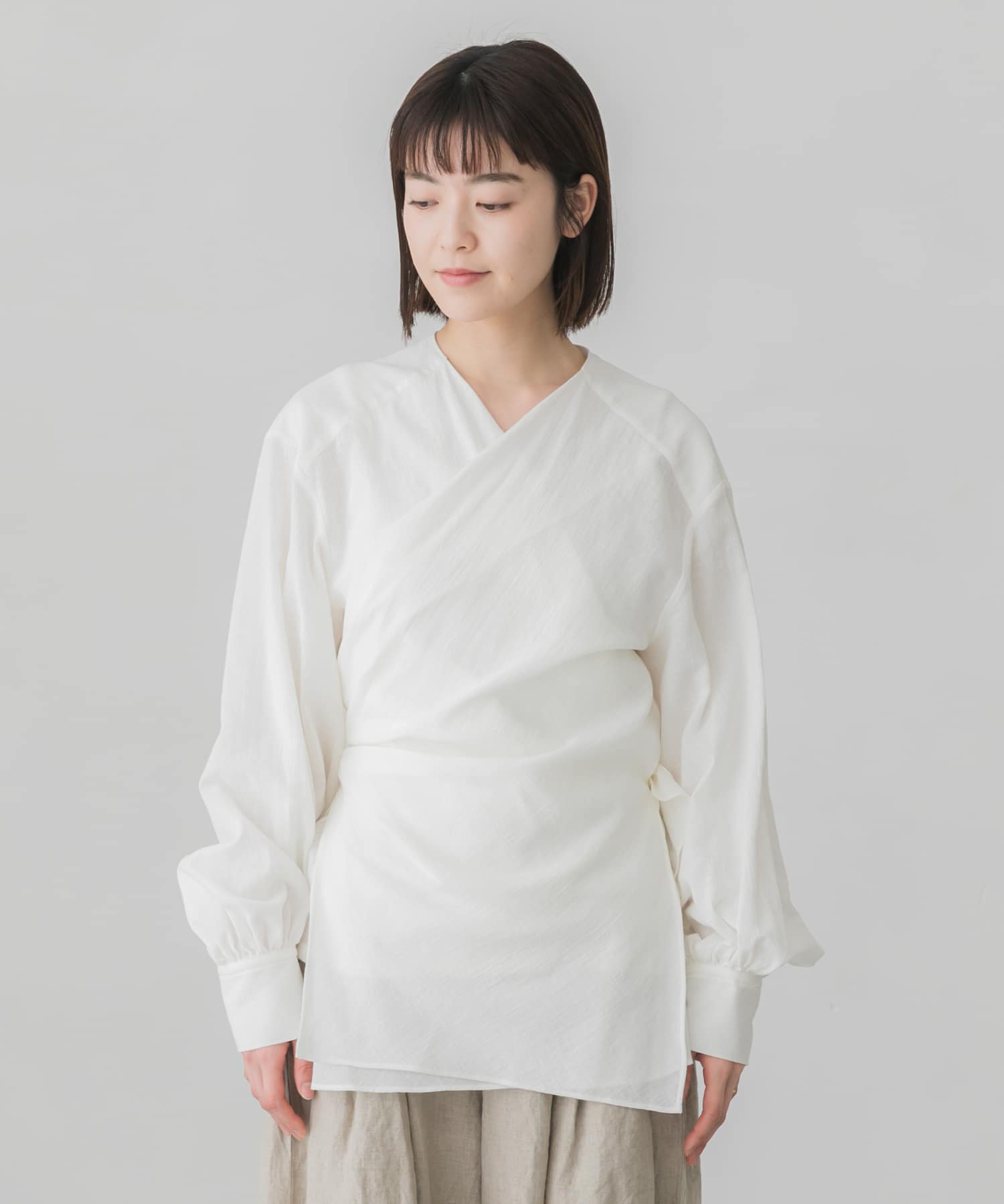 YLEVE COTTON BOIL WRAP BLOUSE[1682150040KL24]｜URBAN RESEARCH公式 