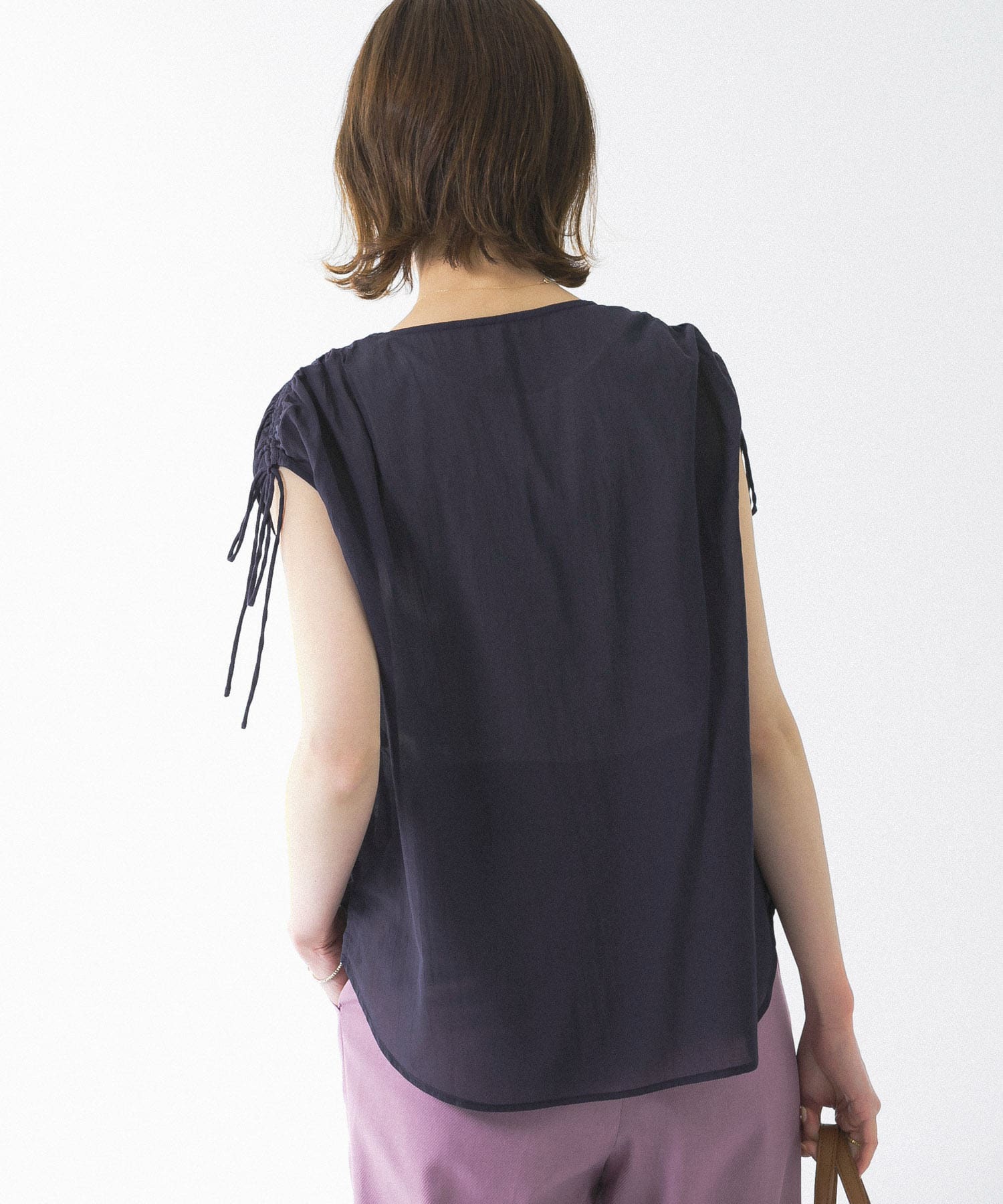URBAN RESEARCH ショルダーシャーリングブラウス
