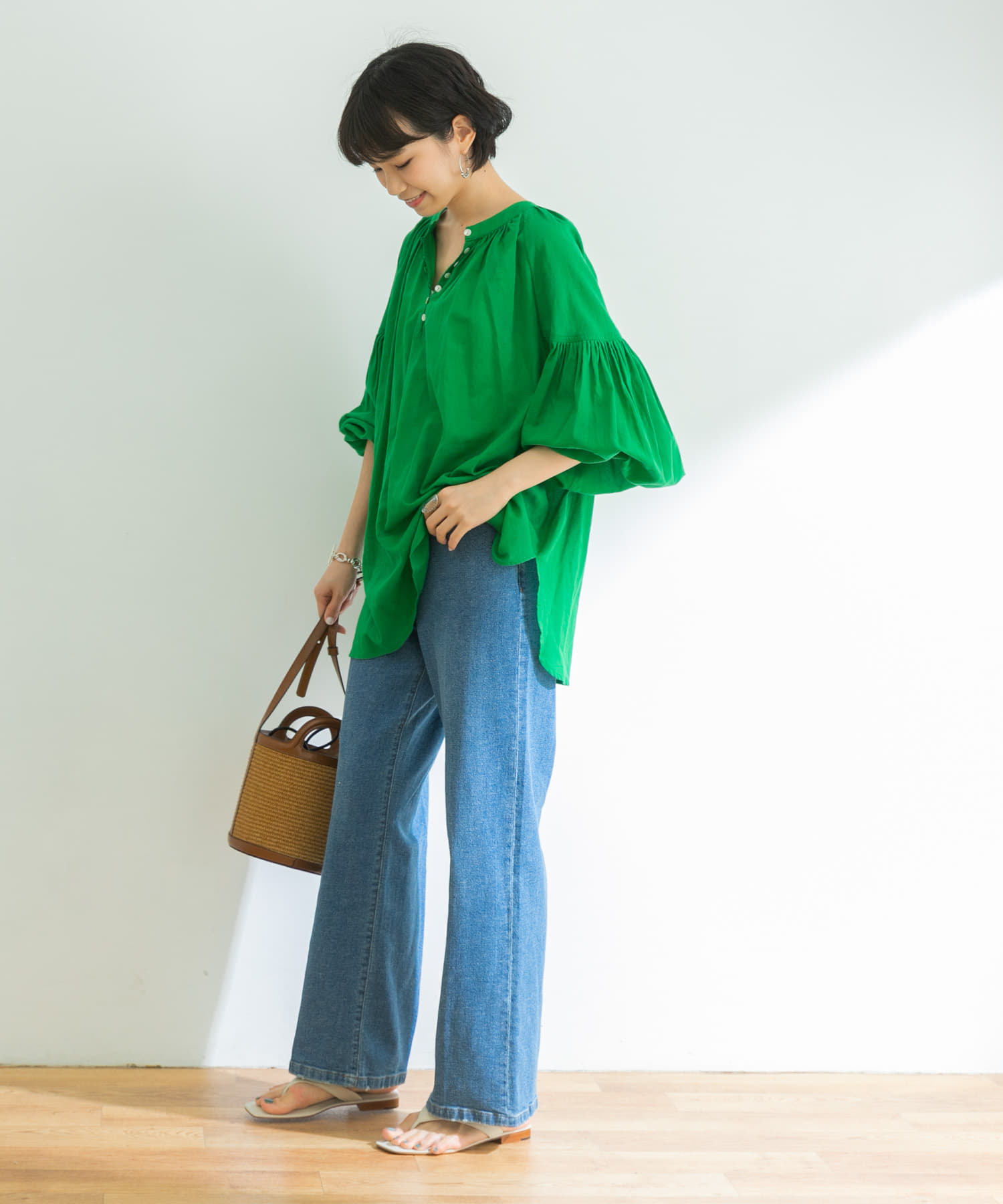 綿麻セミワイドデニムパンツ[UR25-24C004]｜URBAN RESEARCH公式ファッション通販