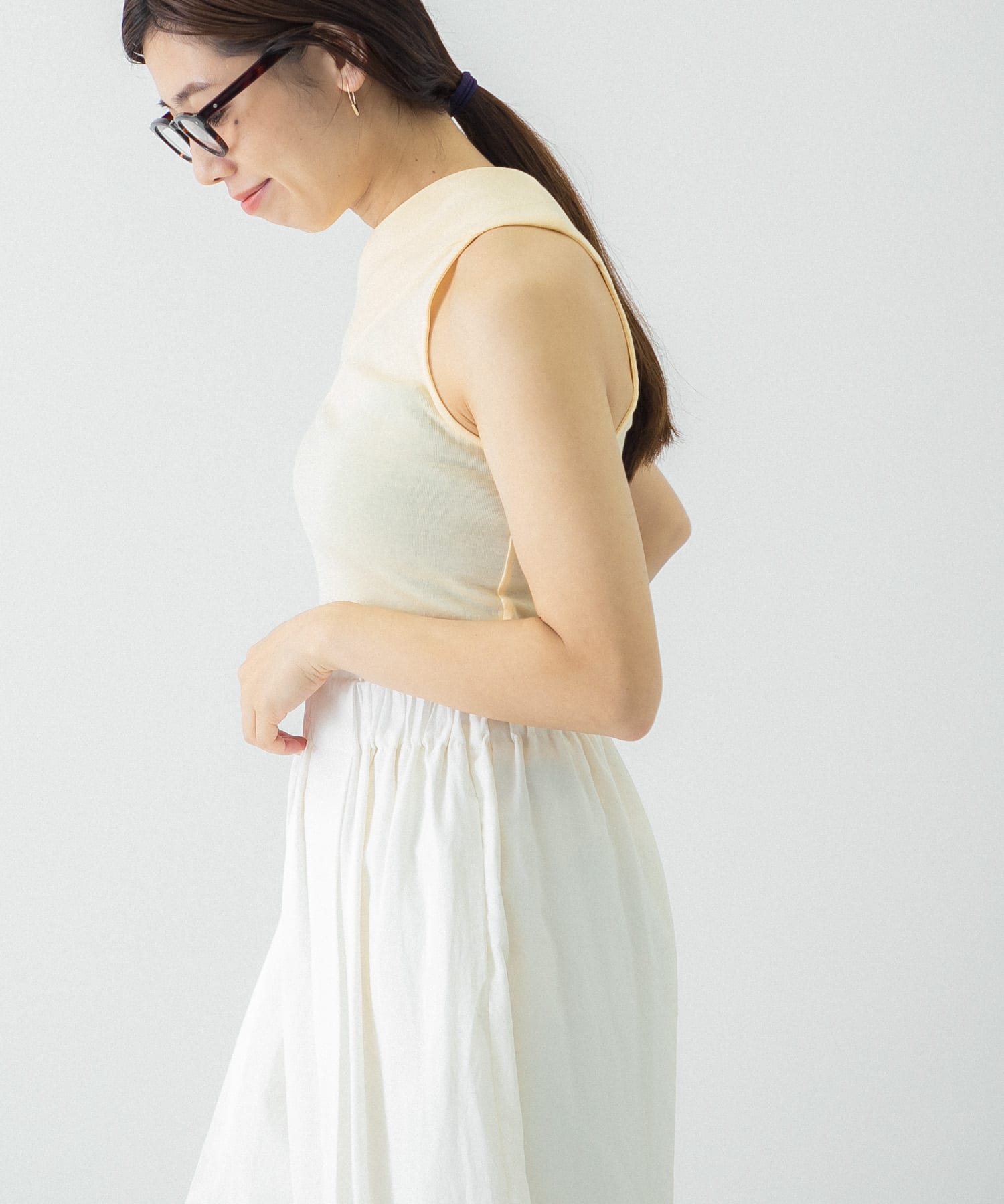 IIROT soft cotton one shoulder[018022CT46-UL25]｜URBAN RESEARCH